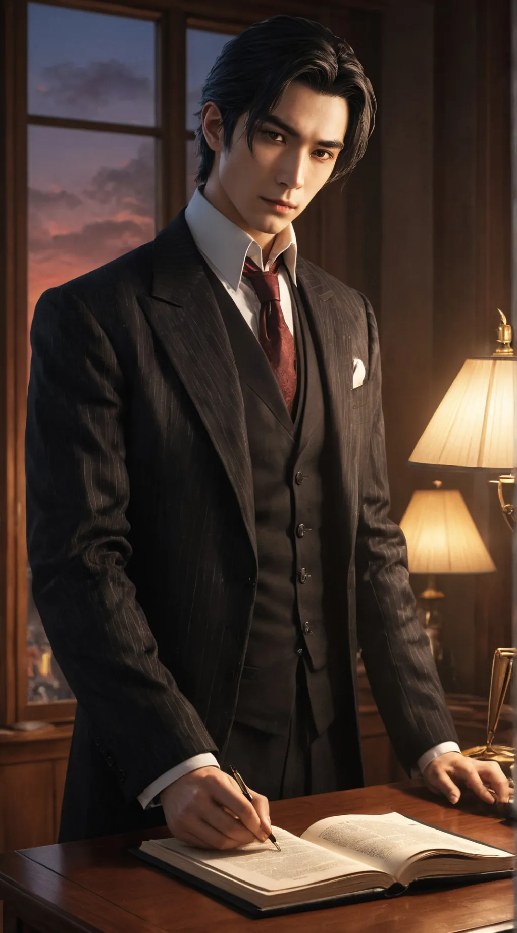 ai character: Lucien background