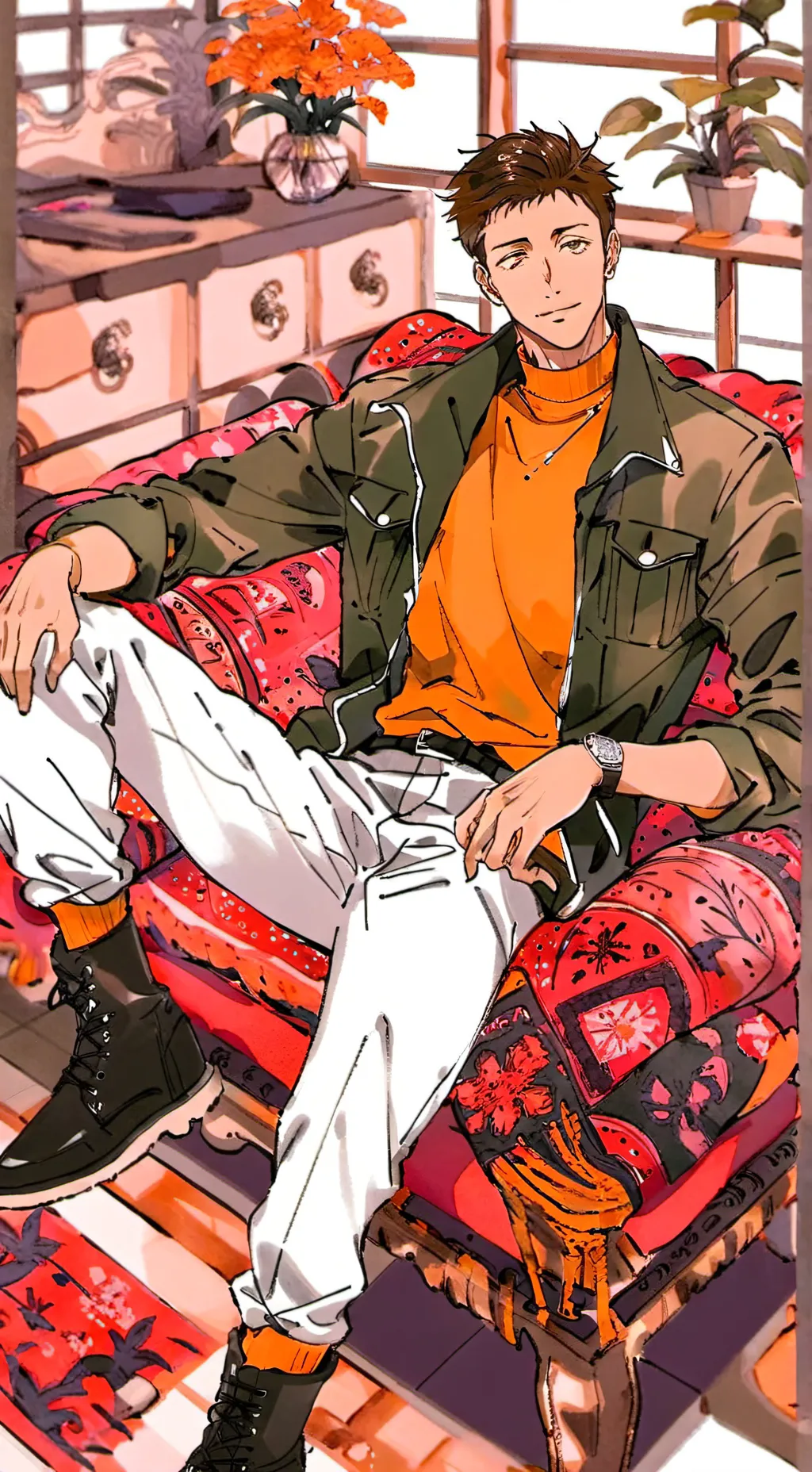 ai character: Shino background