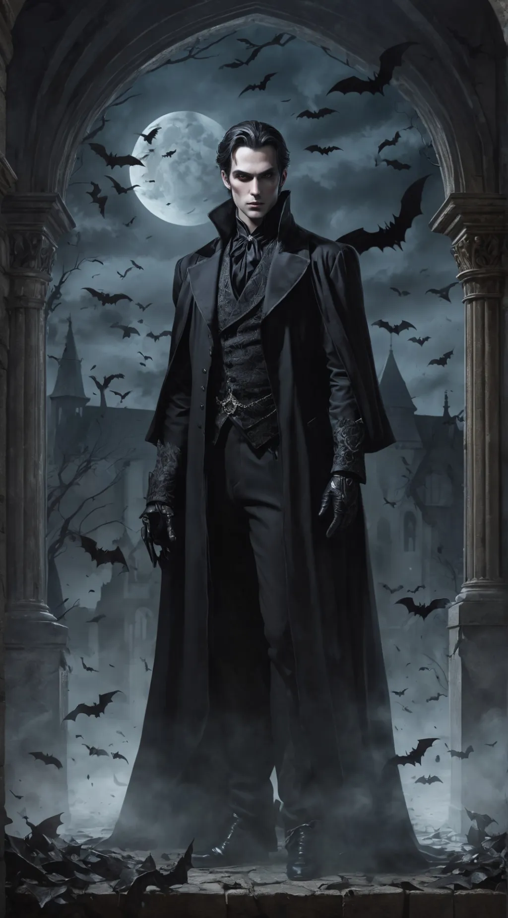 ai character: Adrien  background