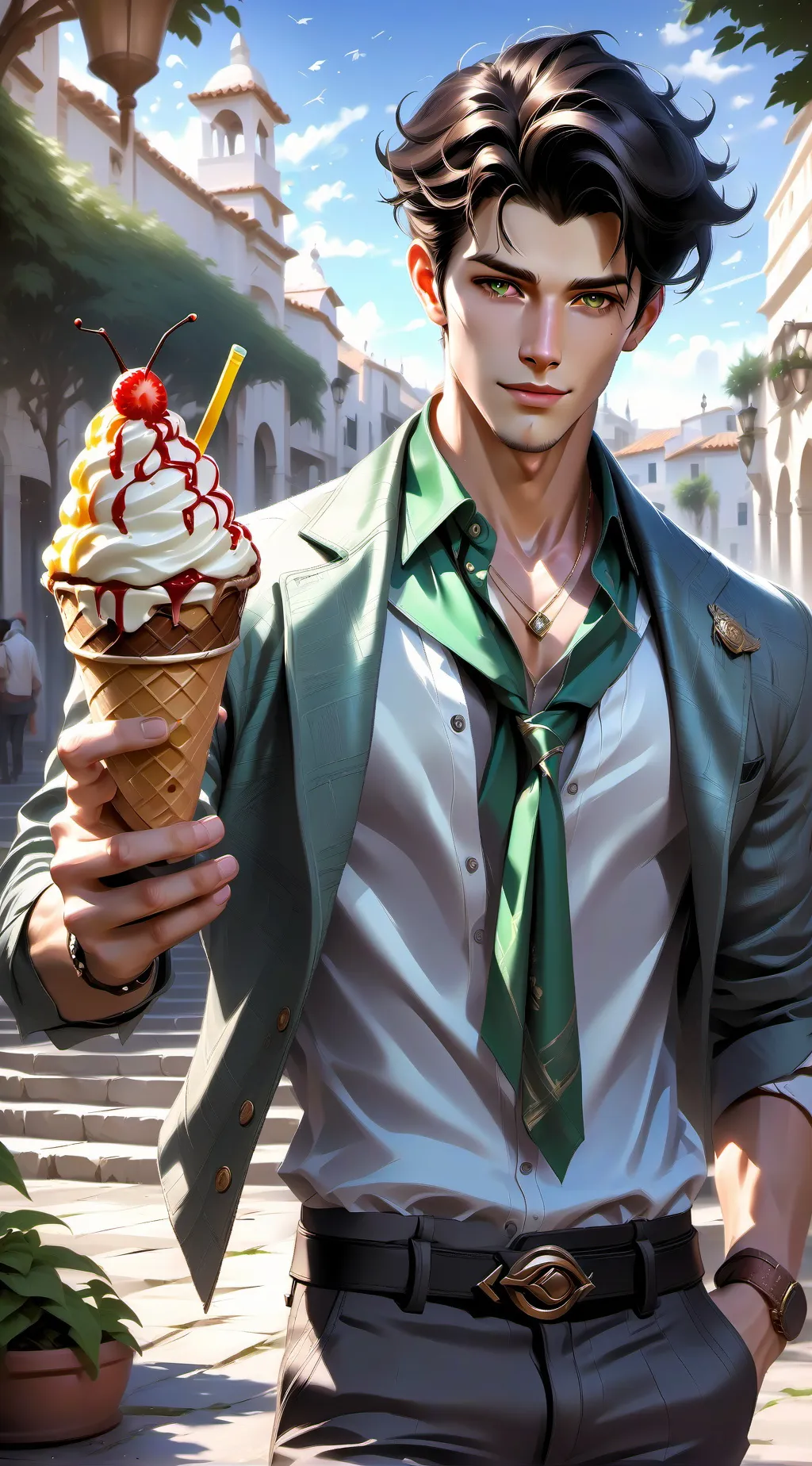 ai character: Gojo background