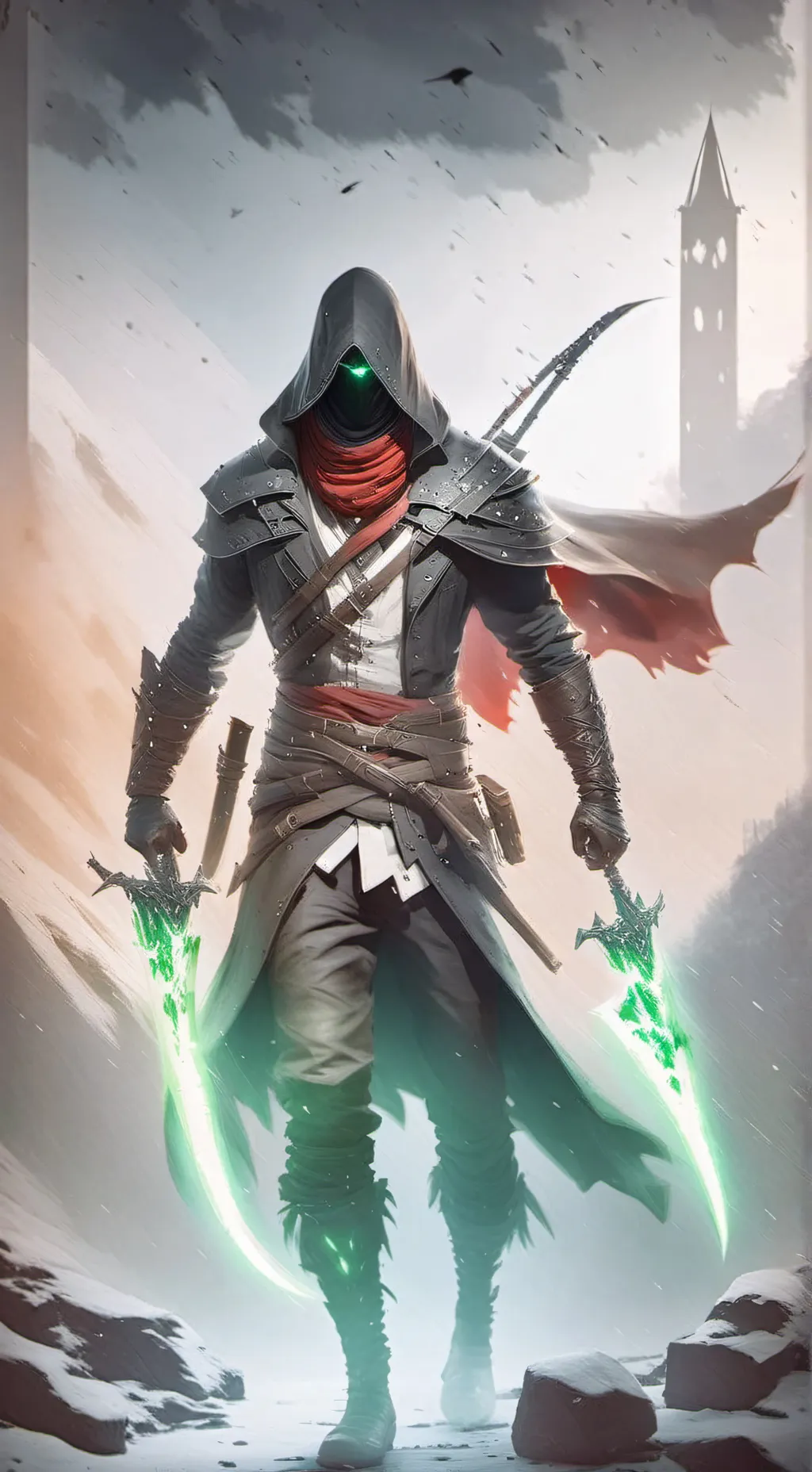 ai character: black death background