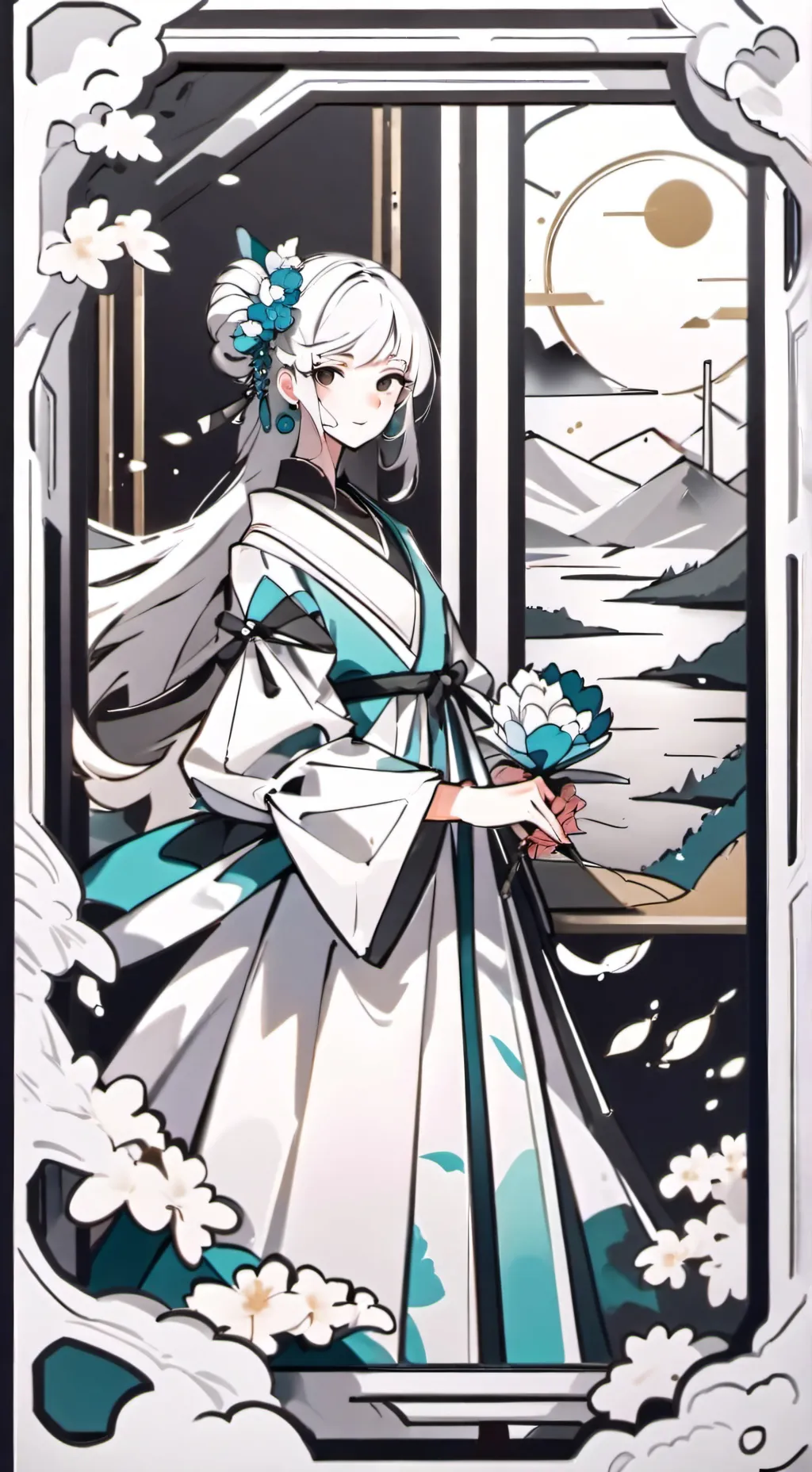 ai character: Dw spooky background