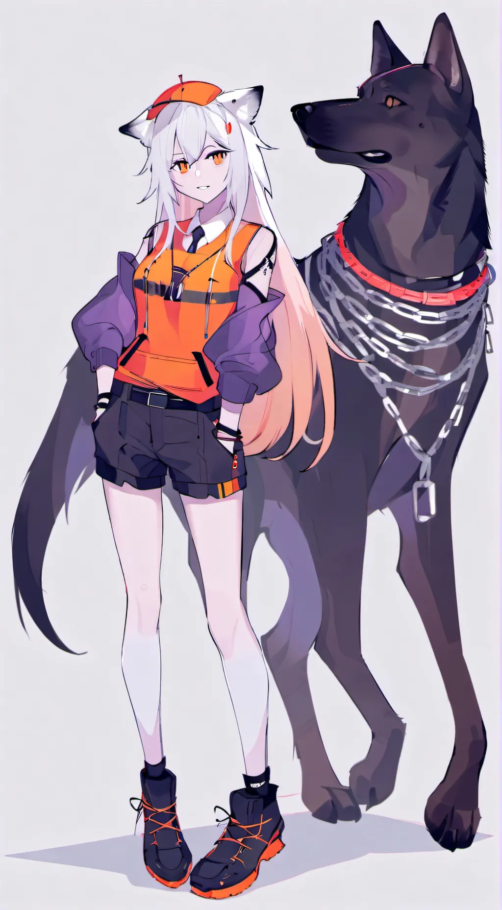 ai character: Anime girl background