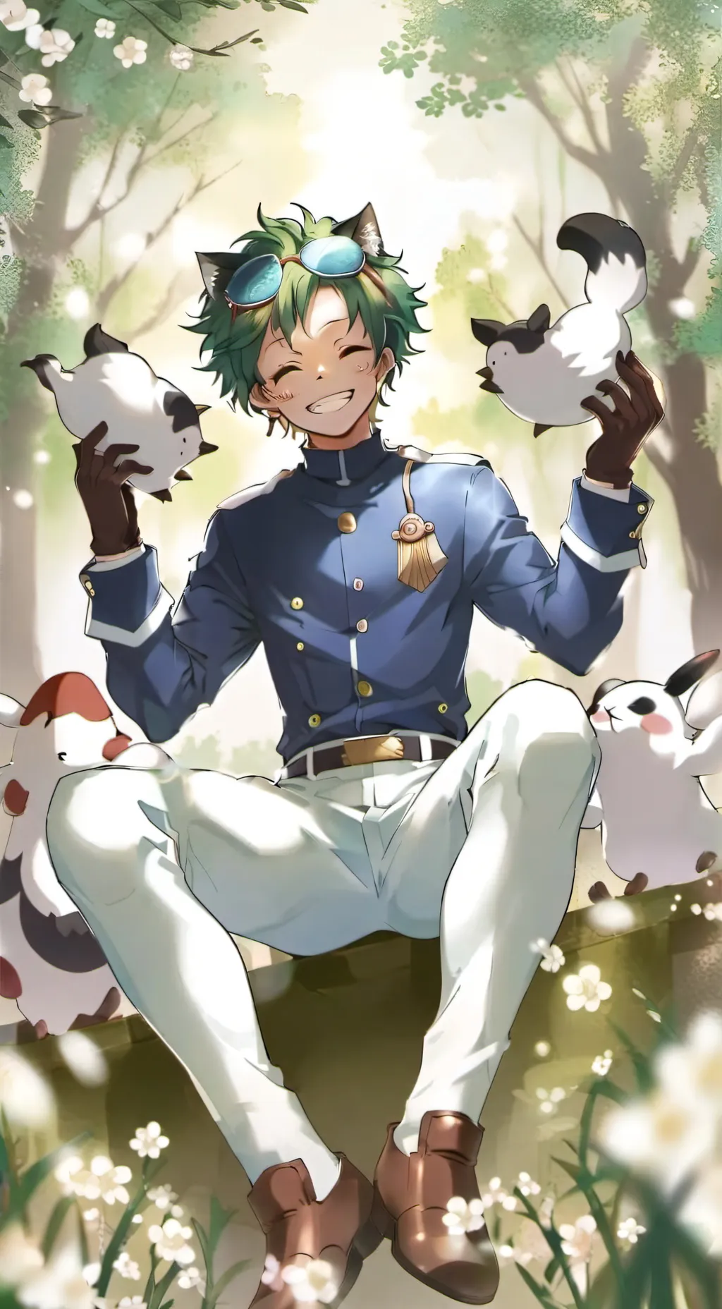 ai character: Mha loves you background