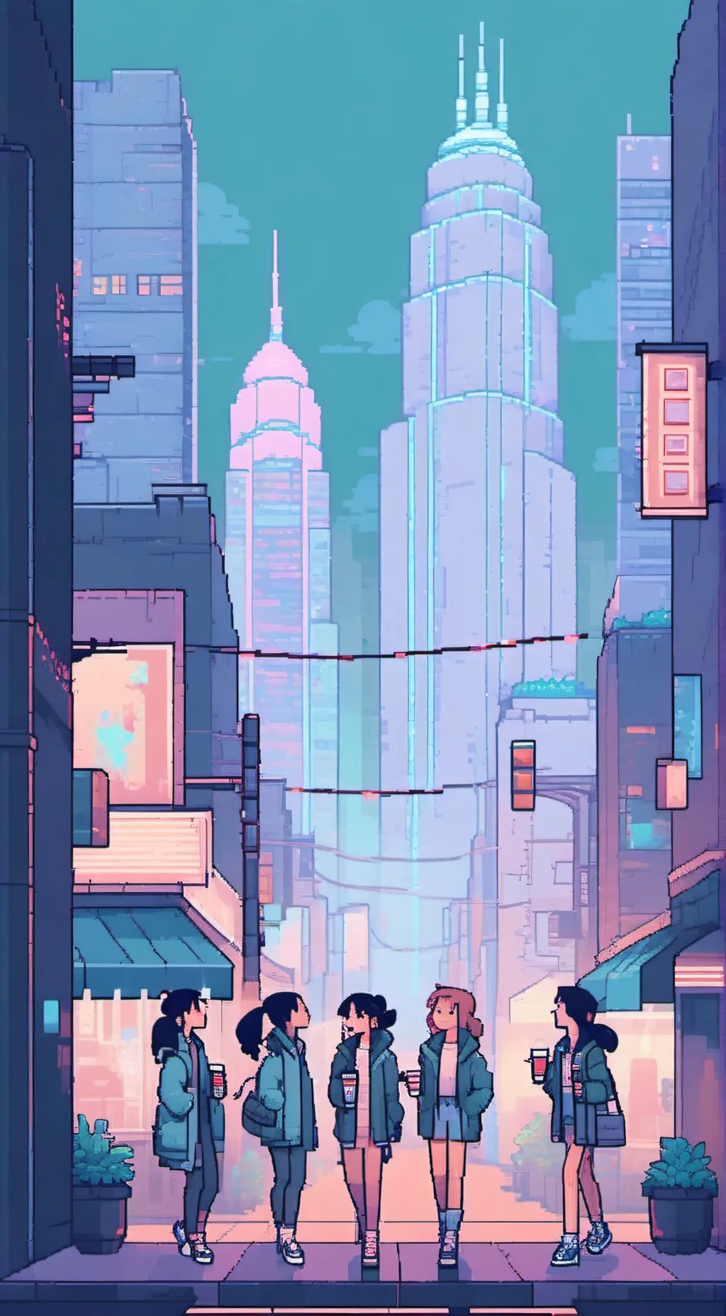 ai character: ✨talkie besties✨ background