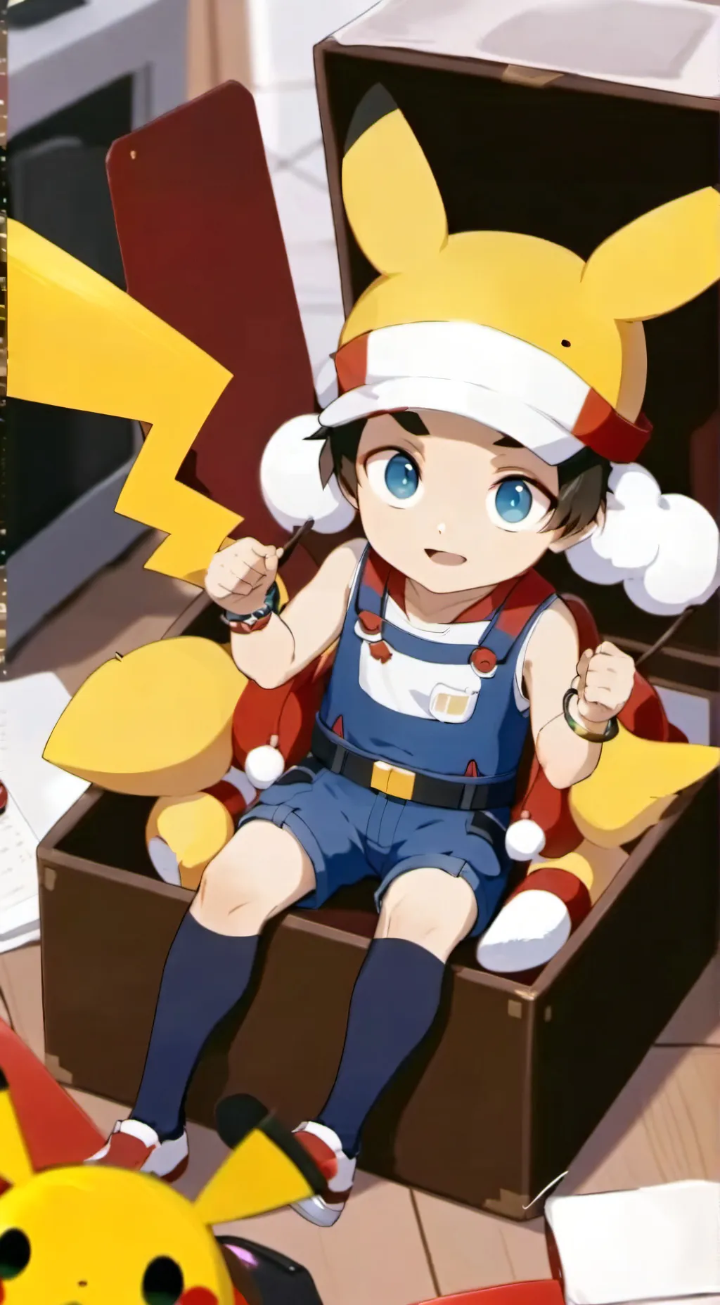 ai character: Baby hybird background