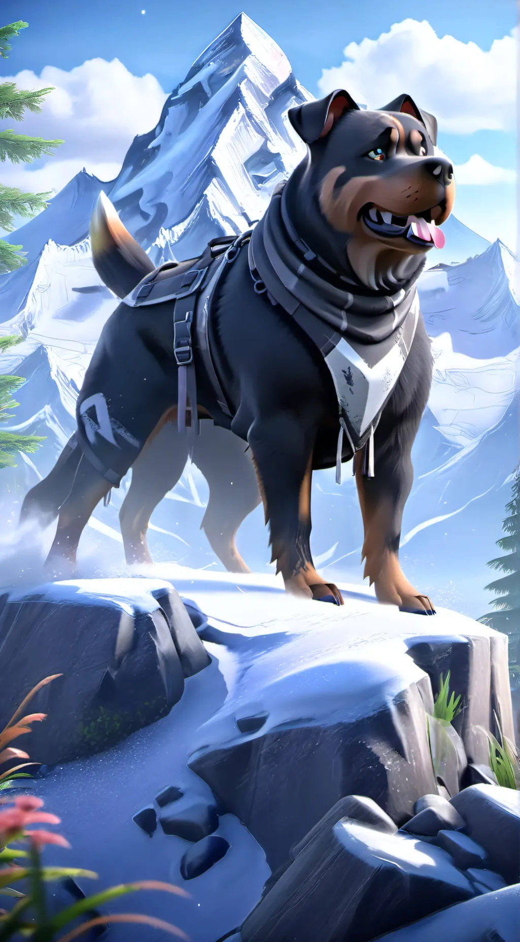 ai character: Mha ✨hiking✨ background