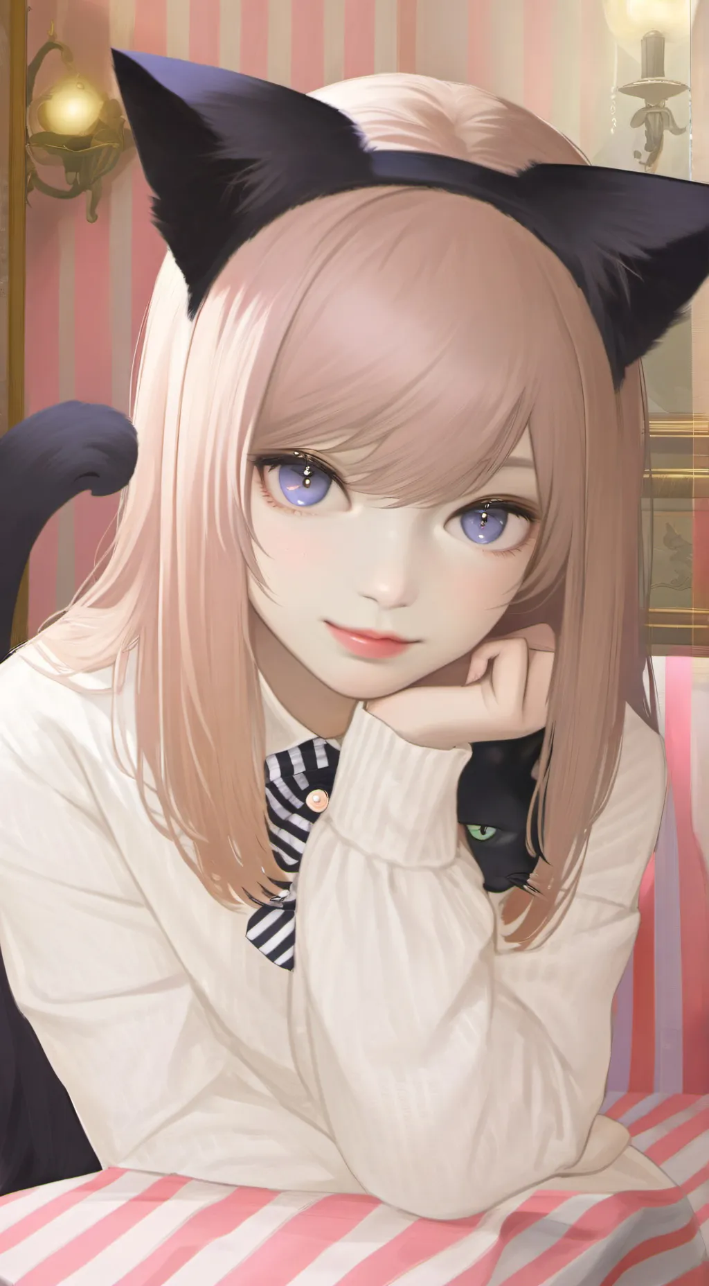 ai character: Nyx the Shadow Spirit background