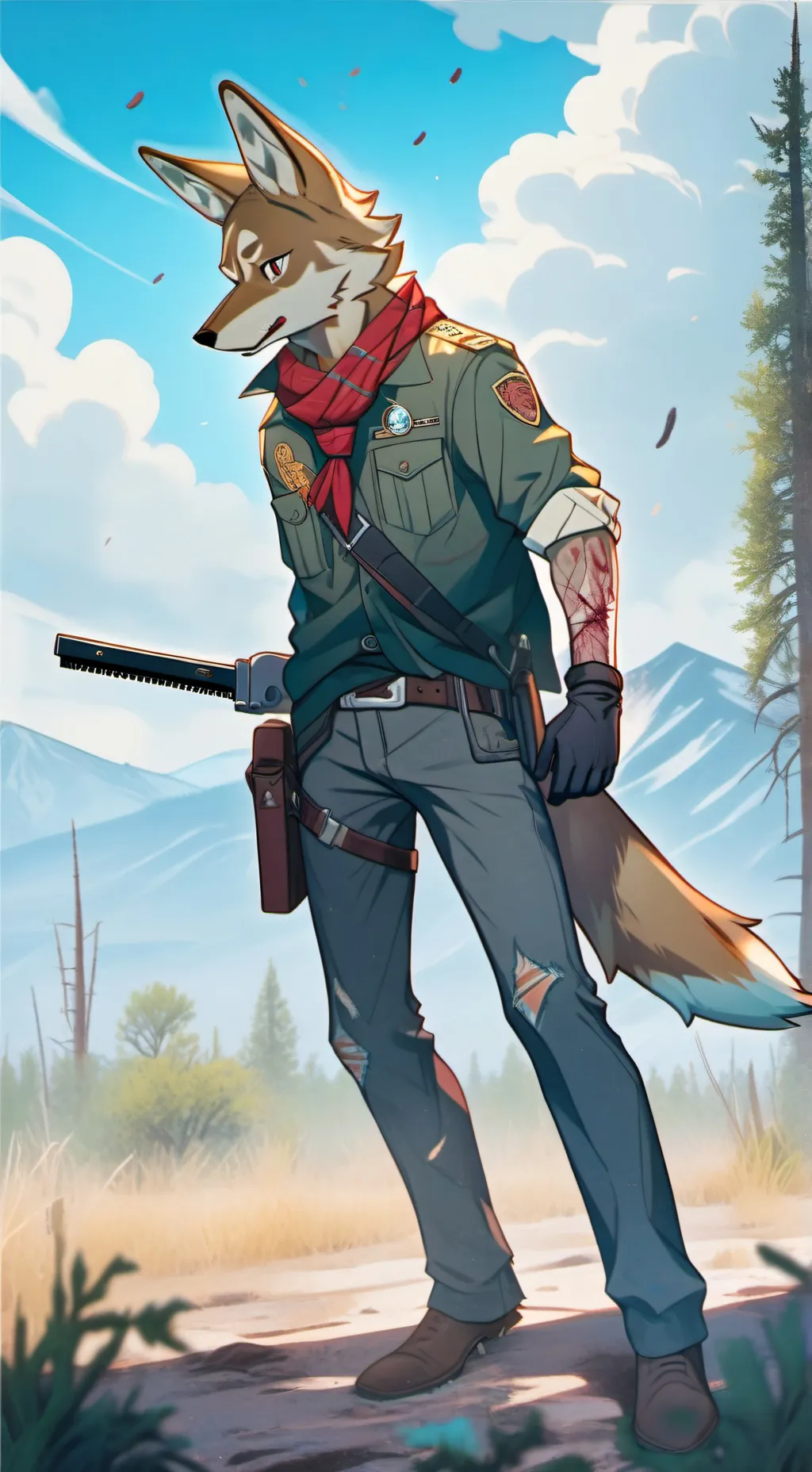 ai character: The Coyote  background