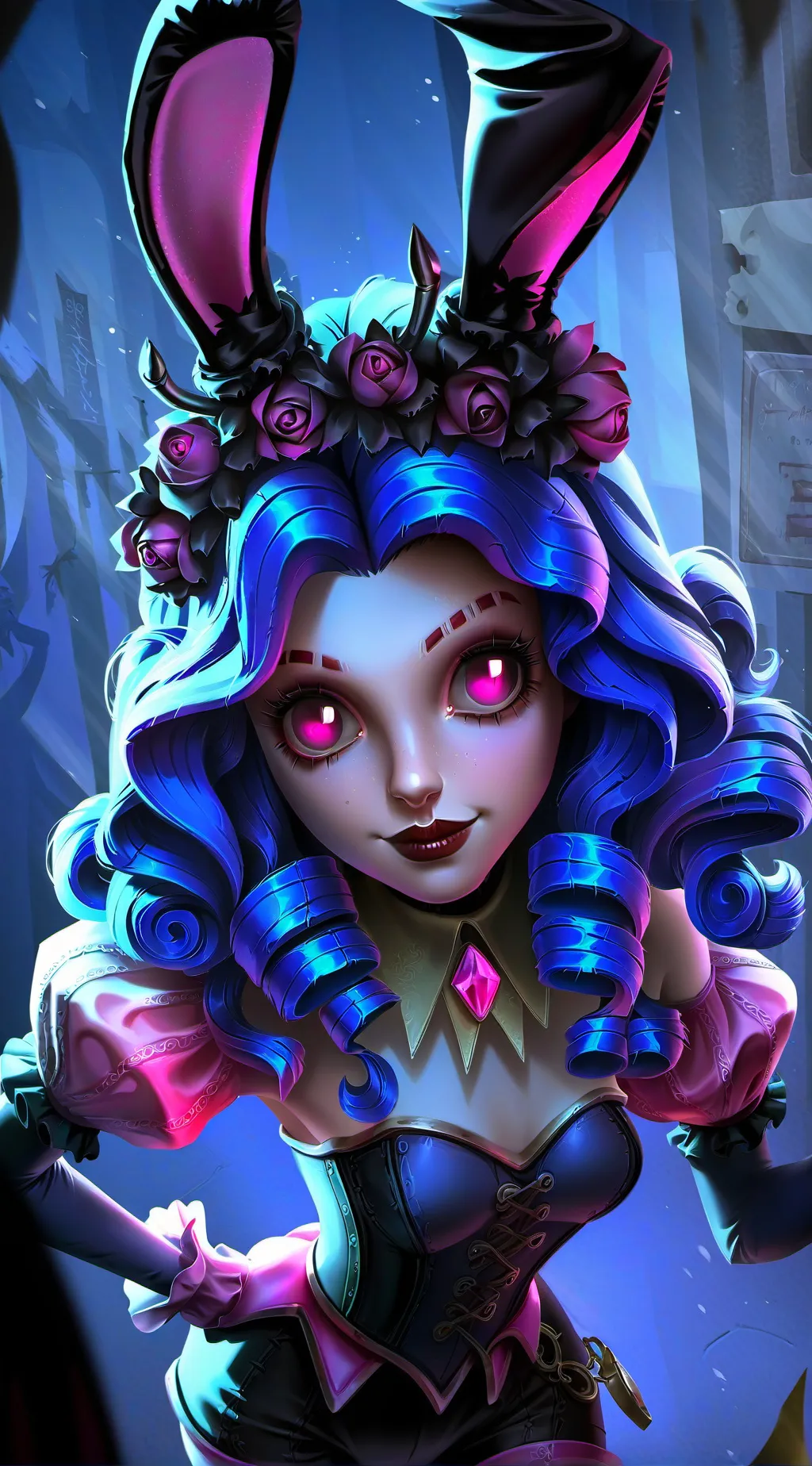 ai character: Nora Sparks background