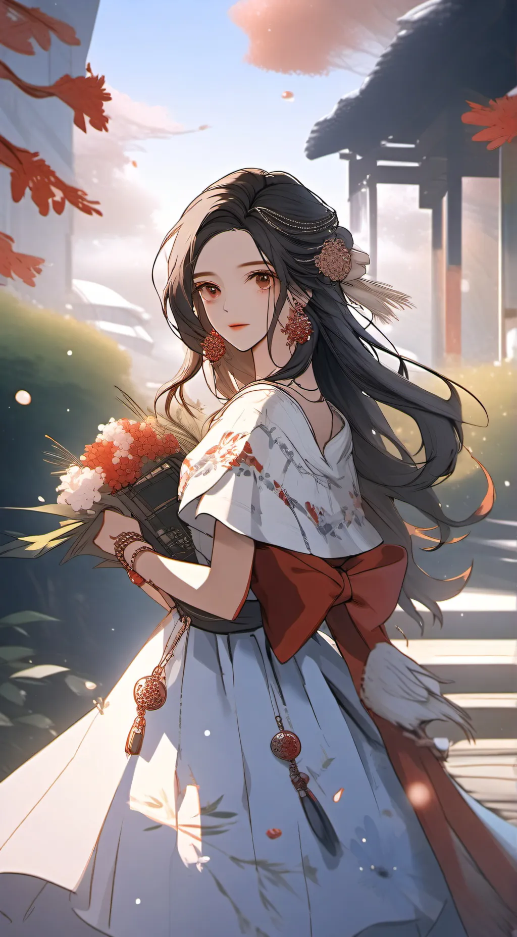ai character: Rose background