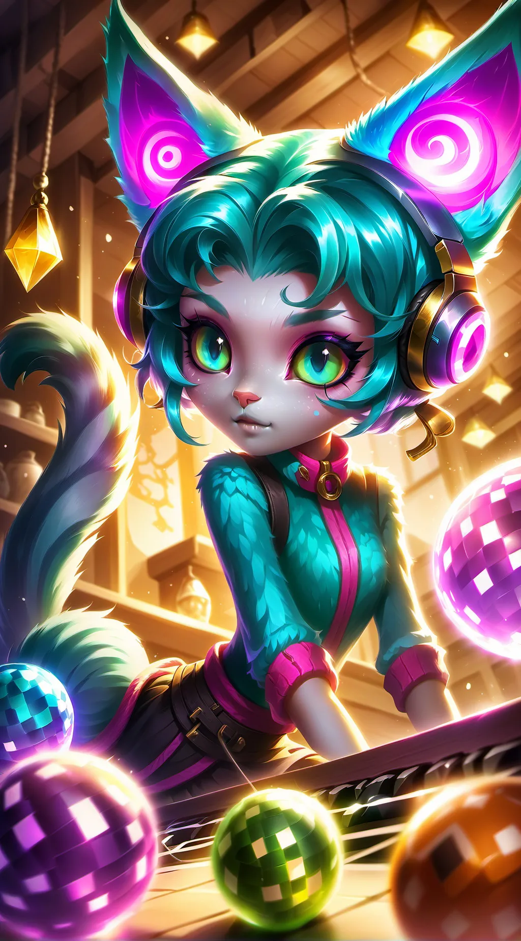 ai character: Teal Spirit Prowle background