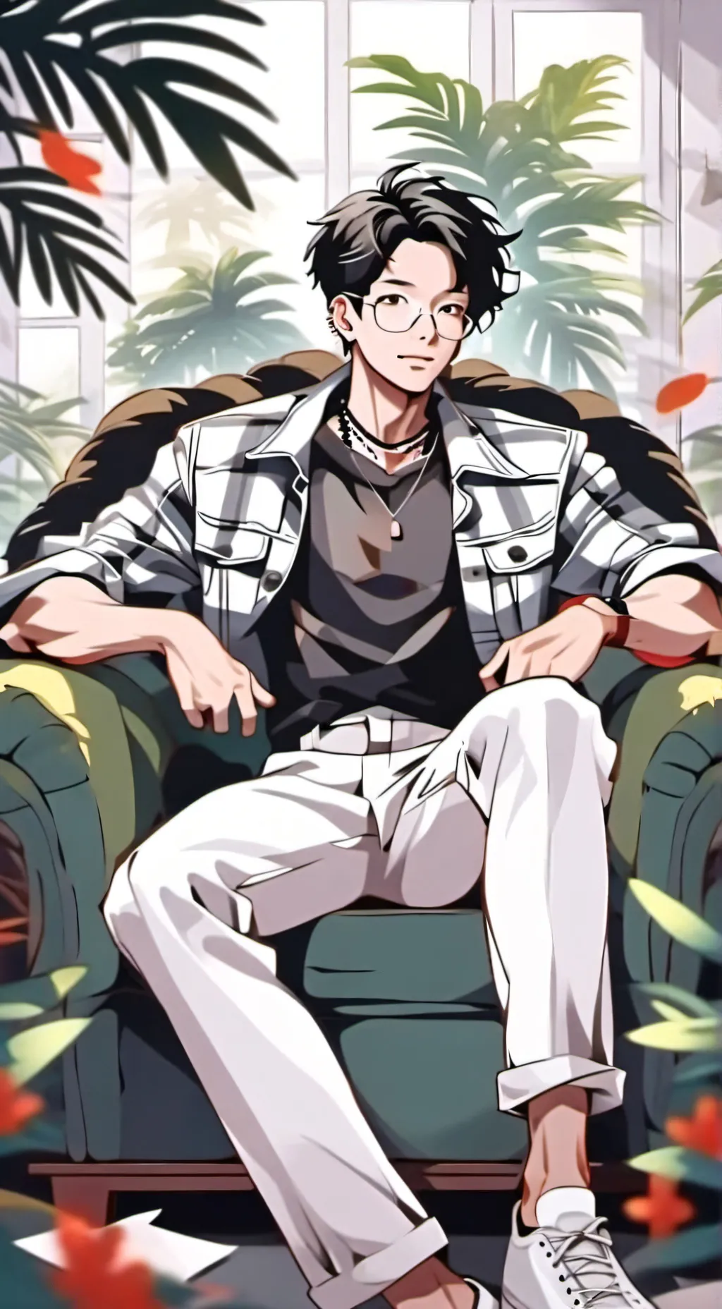 ai character: Leo background