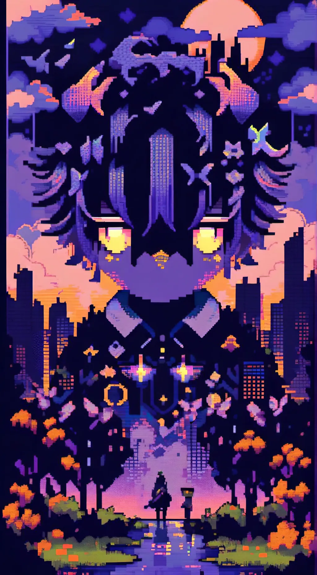 ai character: Вейтер yellow  background