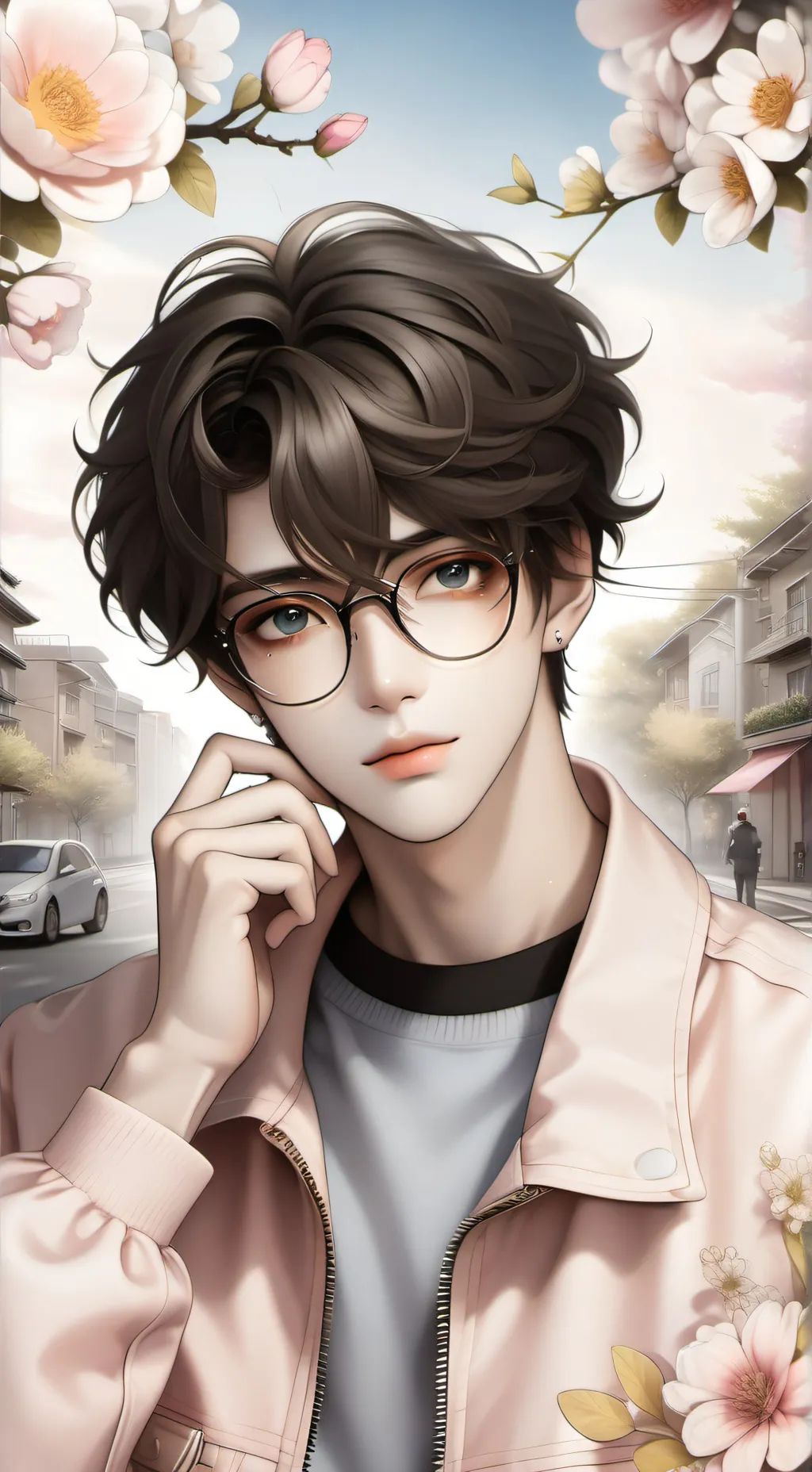 ai character: Ezra  background