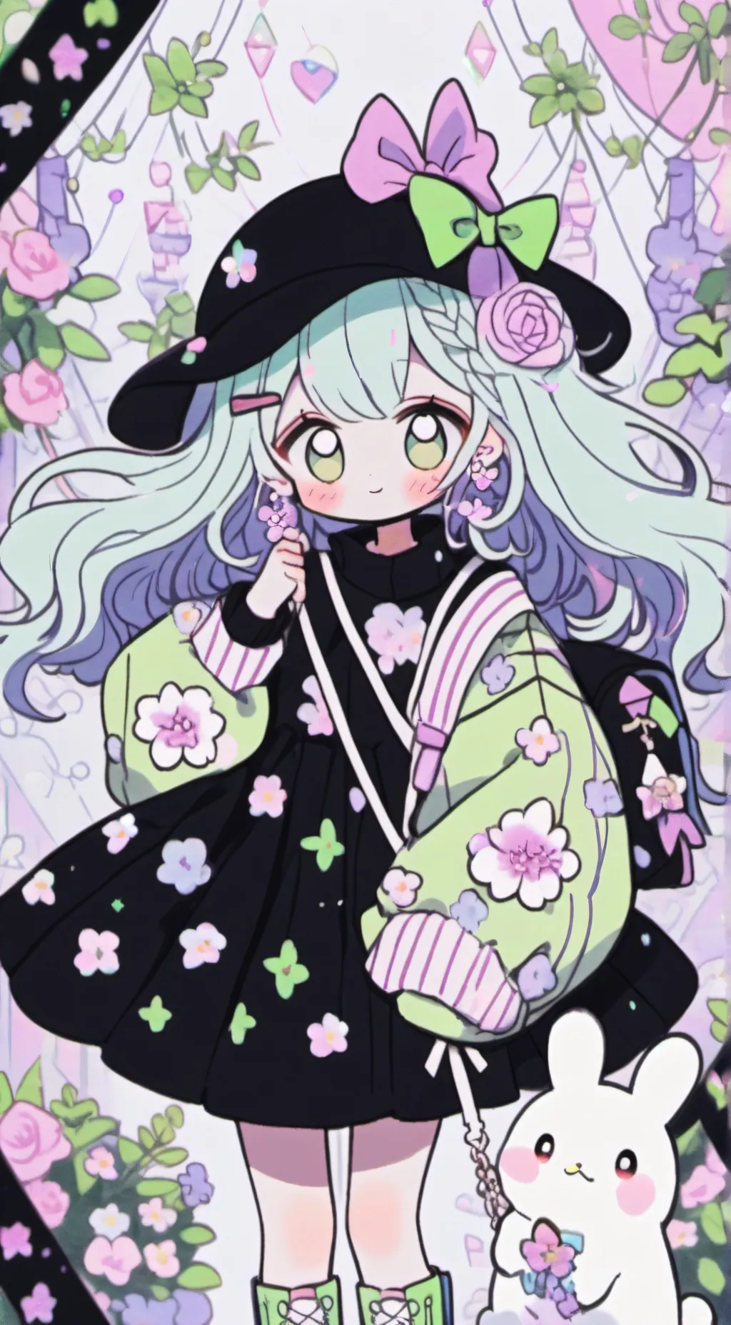 ai character: bebe en tu puerta background