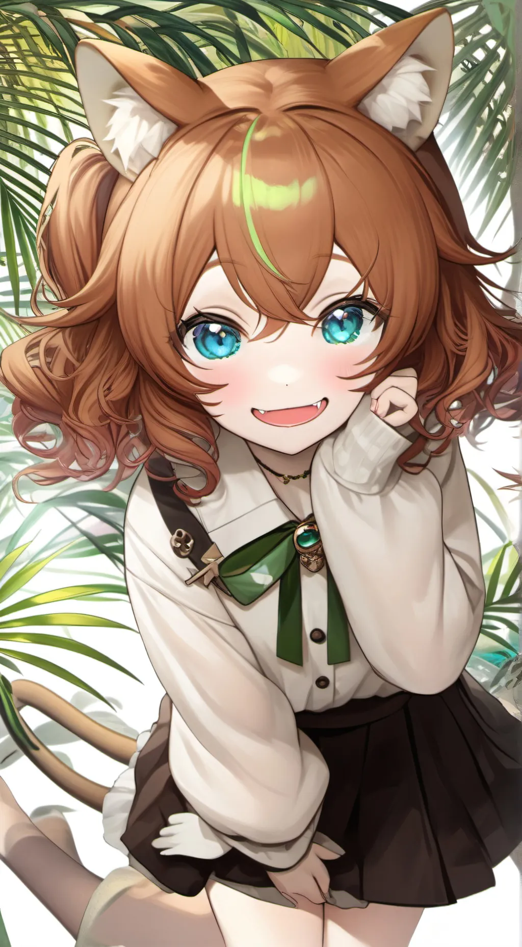 ai character: Ginger Furry Sprit background