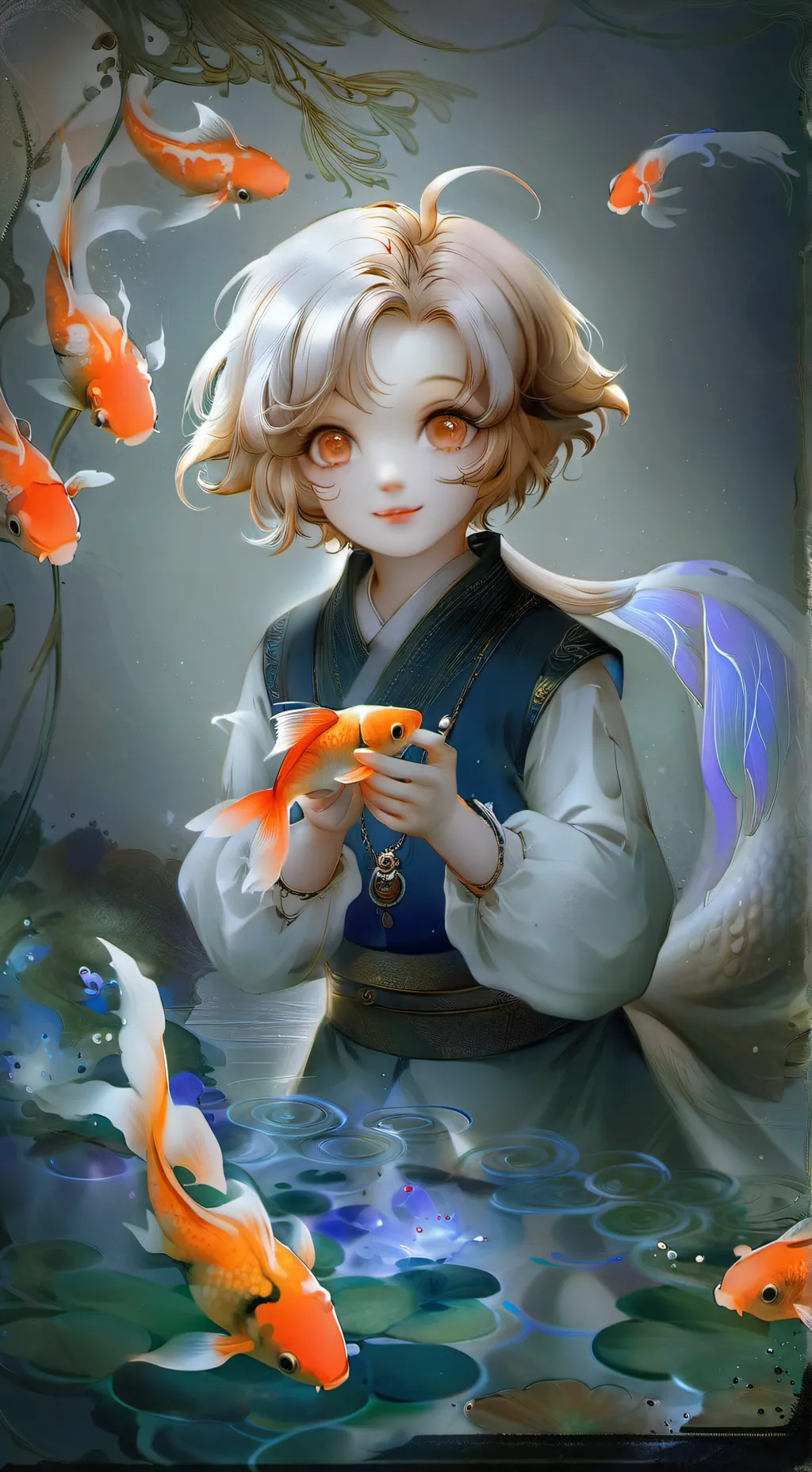 ai character: Beyblade the Spirited Goldfish background