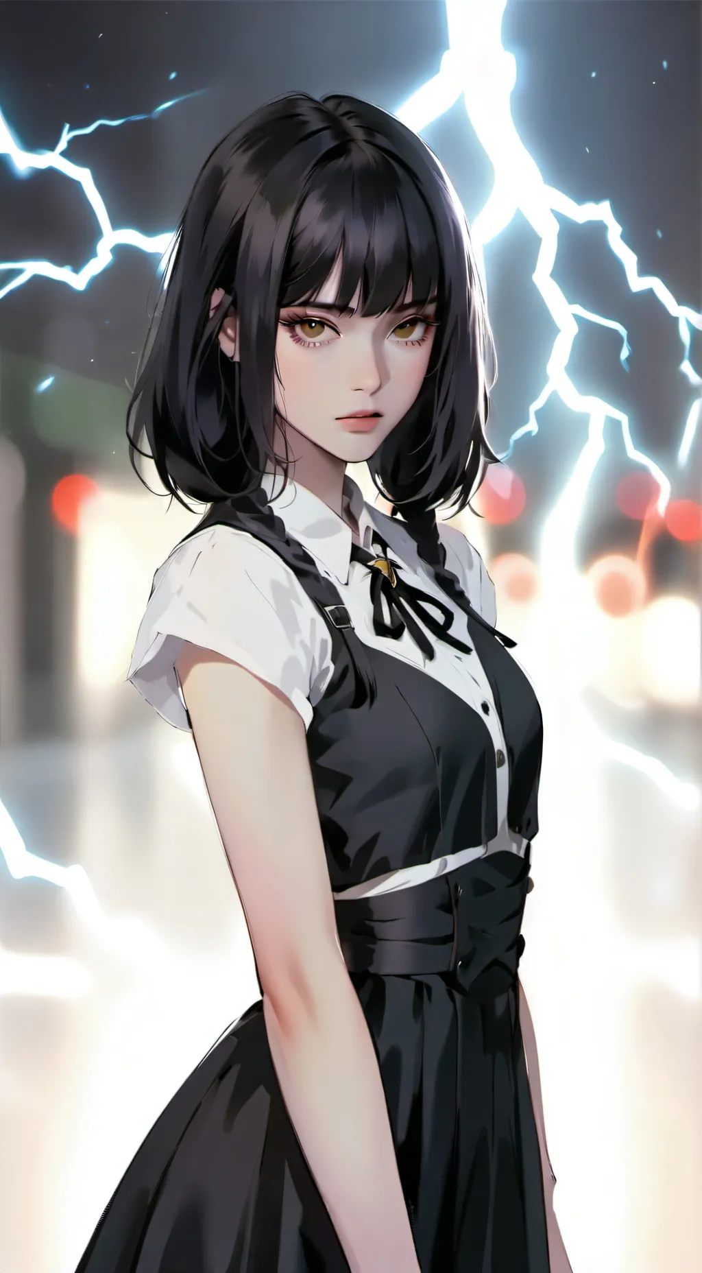 ai character: Bad Girl, Thursday background