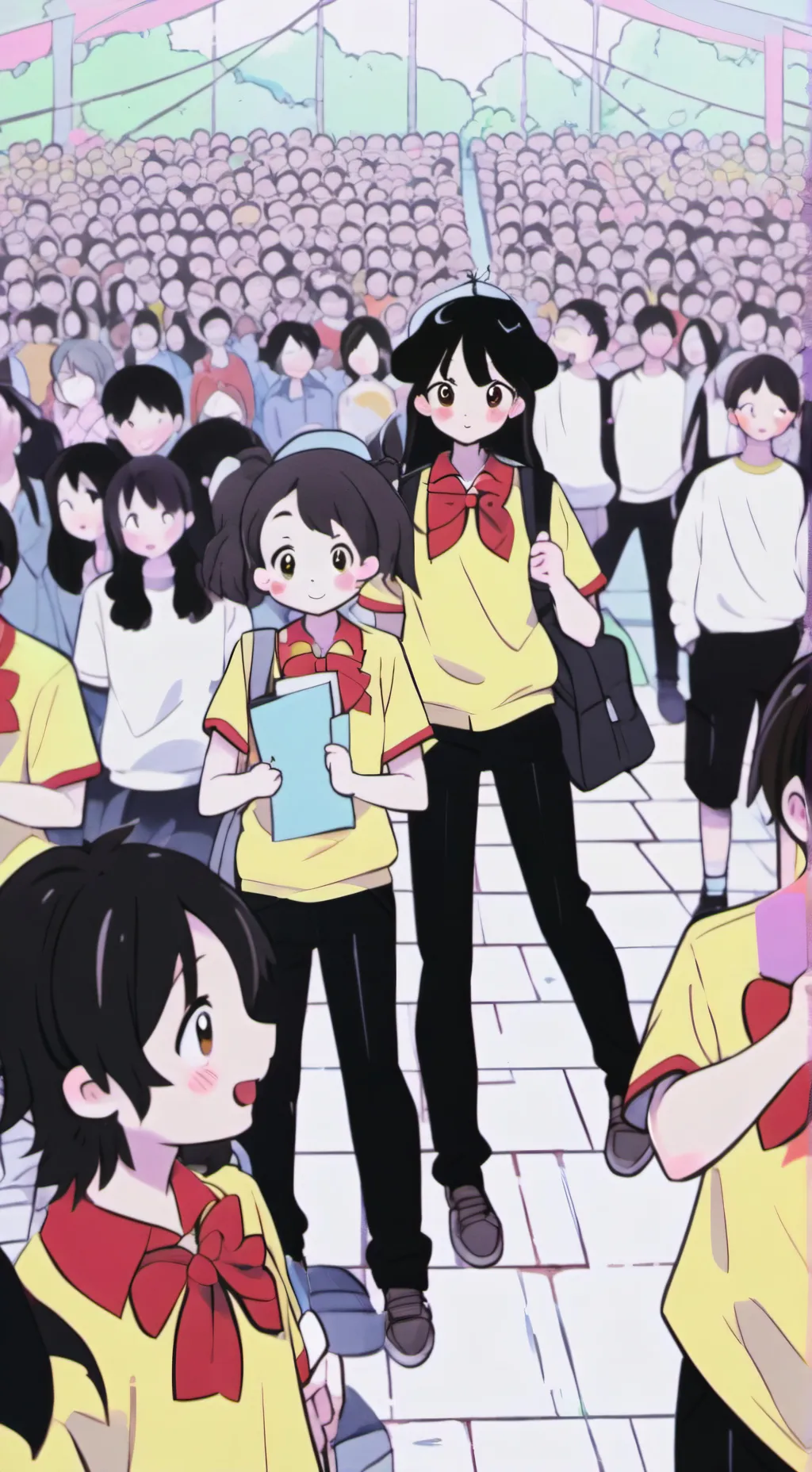 ai character: My school irl! background