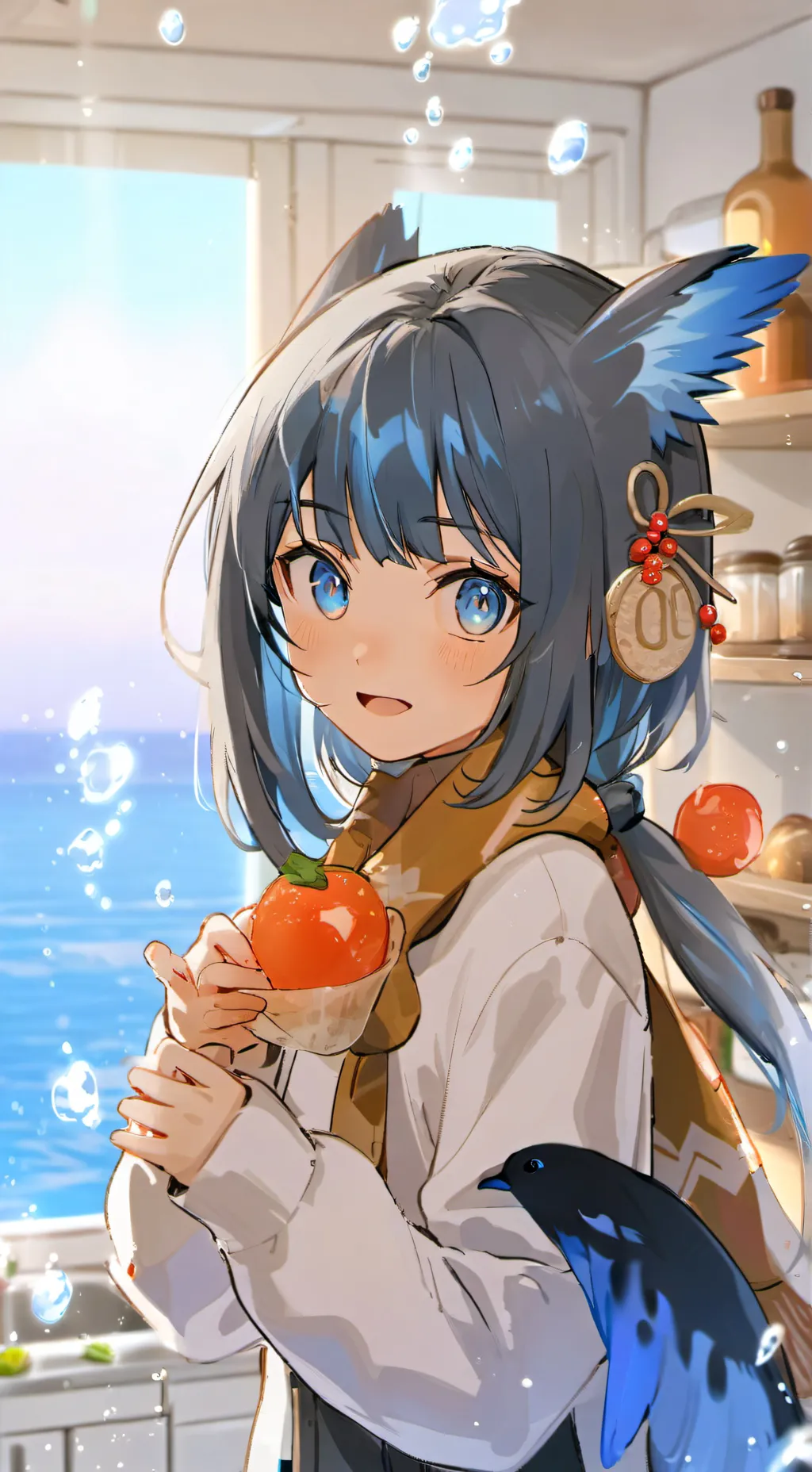 ai character: Icy Penguin Spirit background