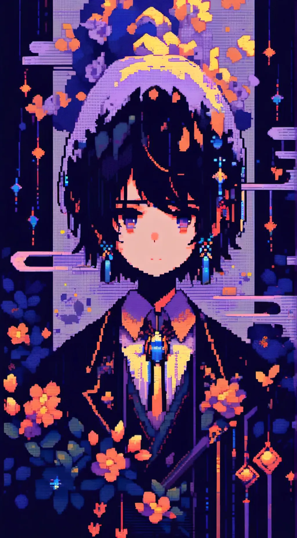 ai character: sus red cashier background