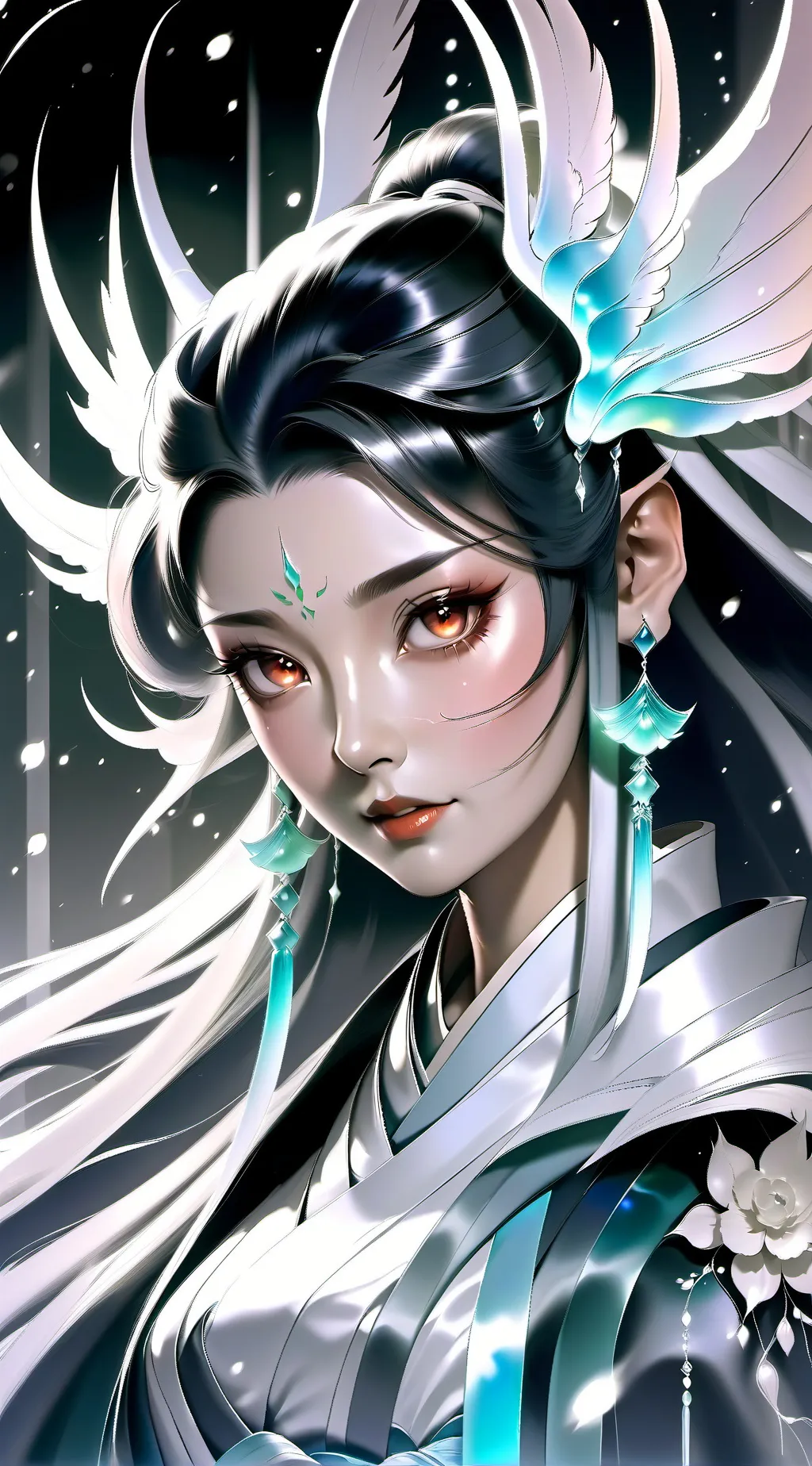 ai character: malice the dark  background