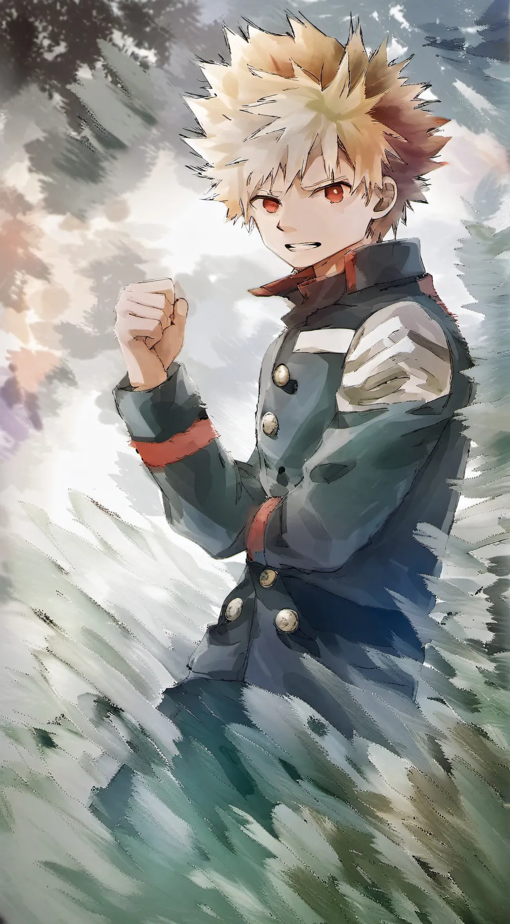 ai character: MHA bakugo background