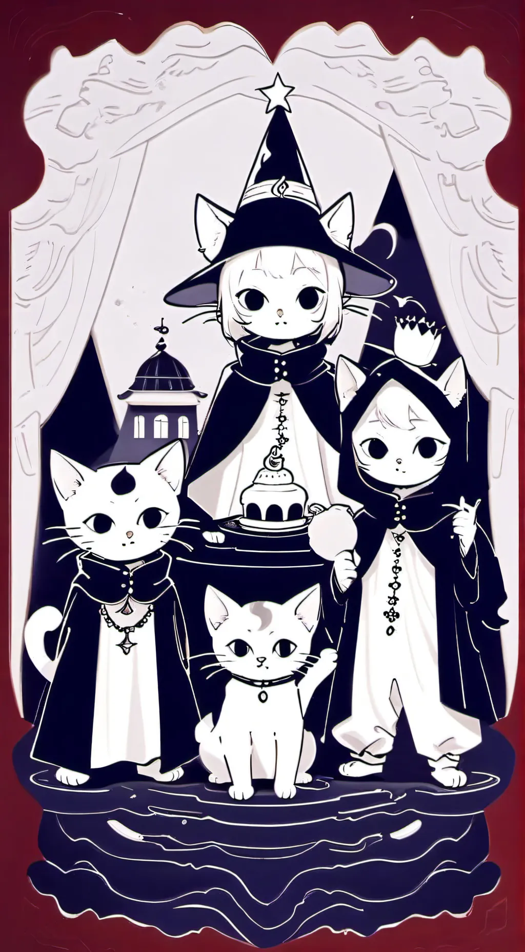 ai character: the 4 cats background