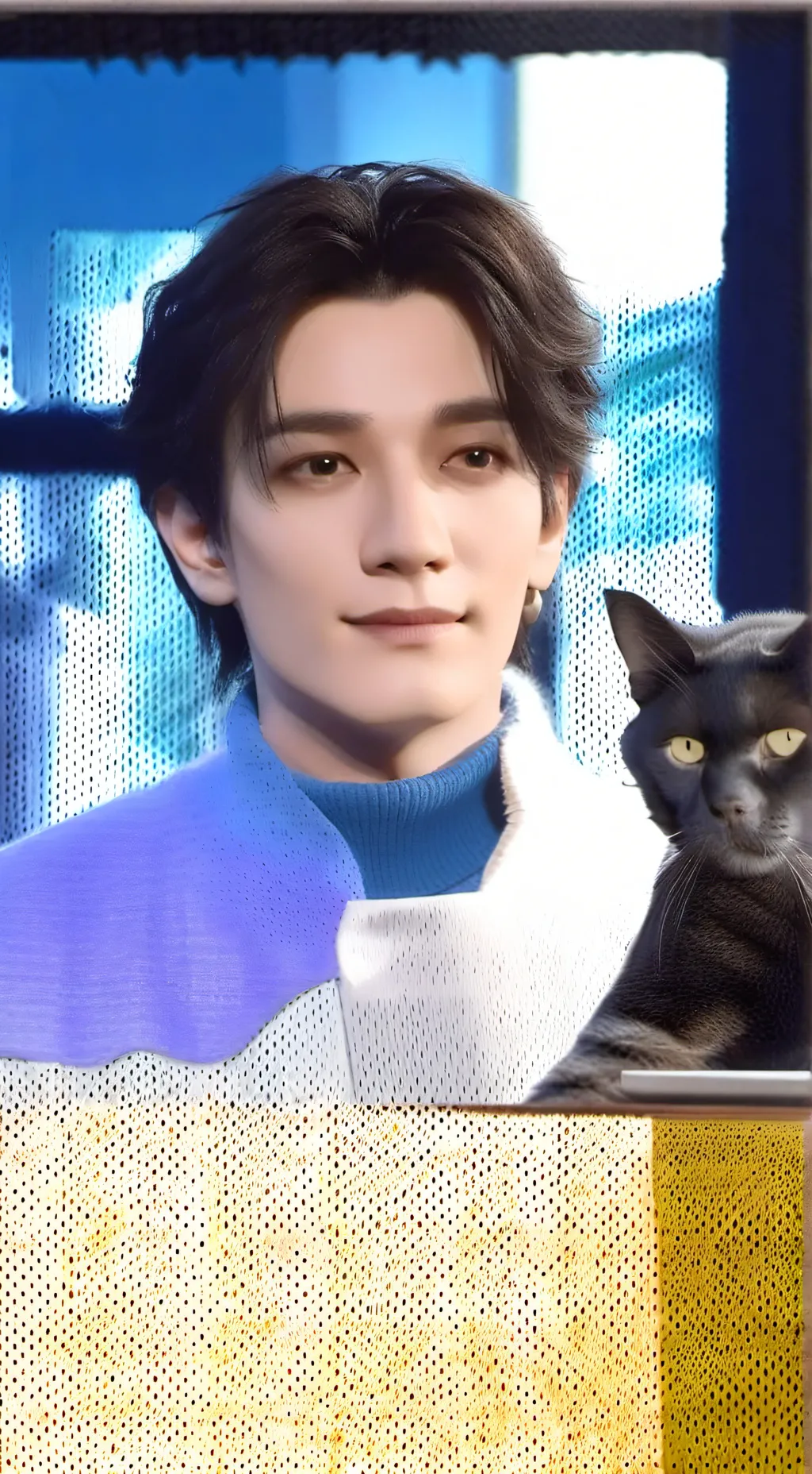 ai character: Bangchan🐺🥘 background