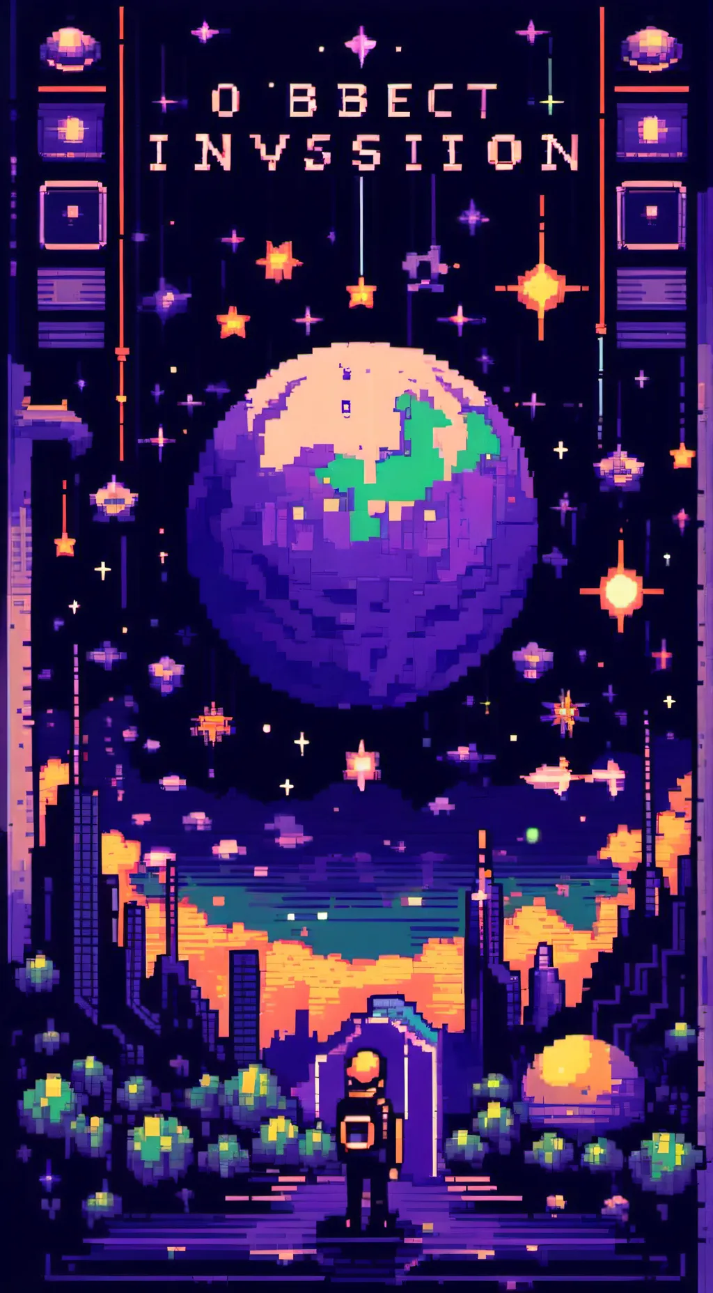 ai character: Object invasion  background