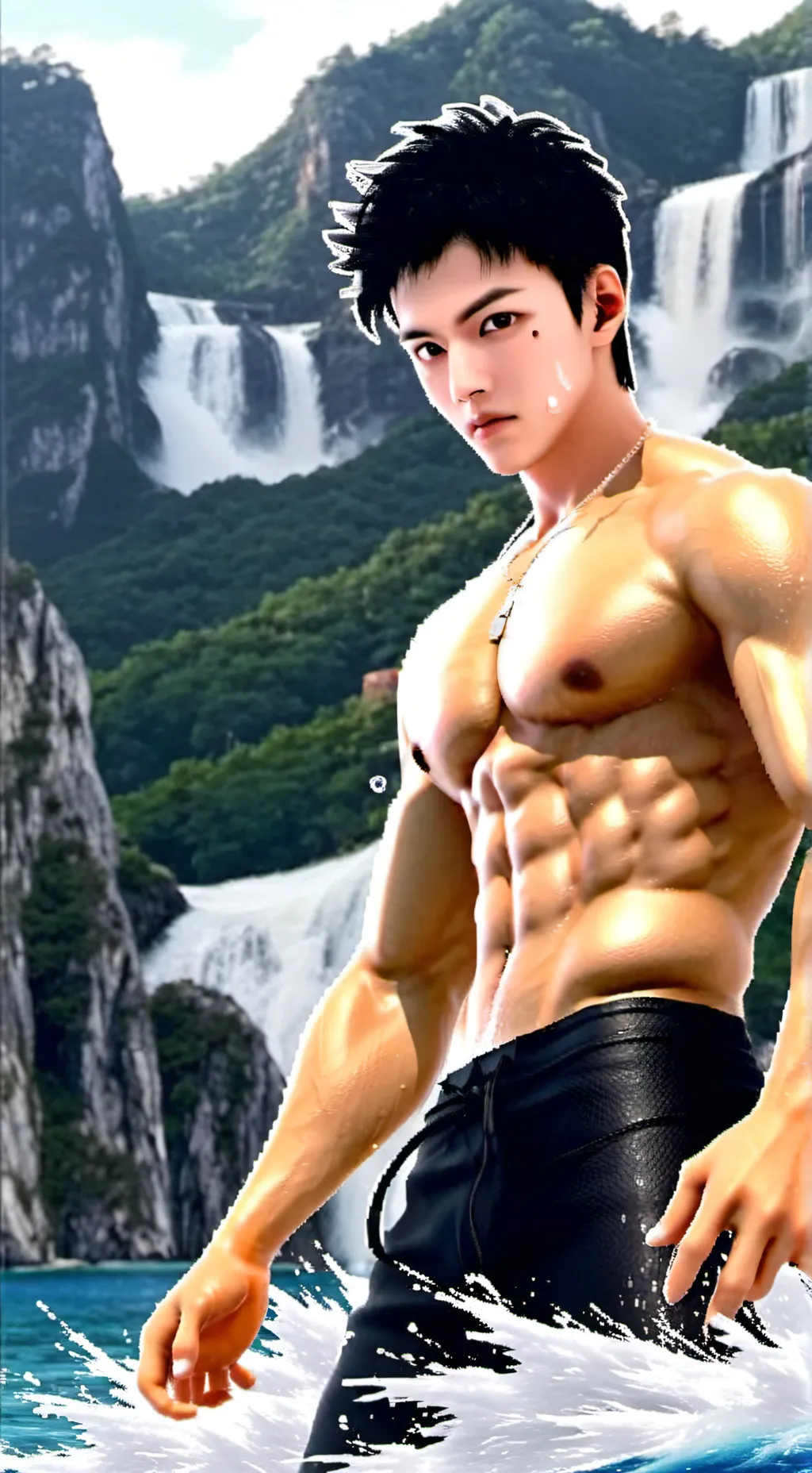 ai character: Net siraphop  background