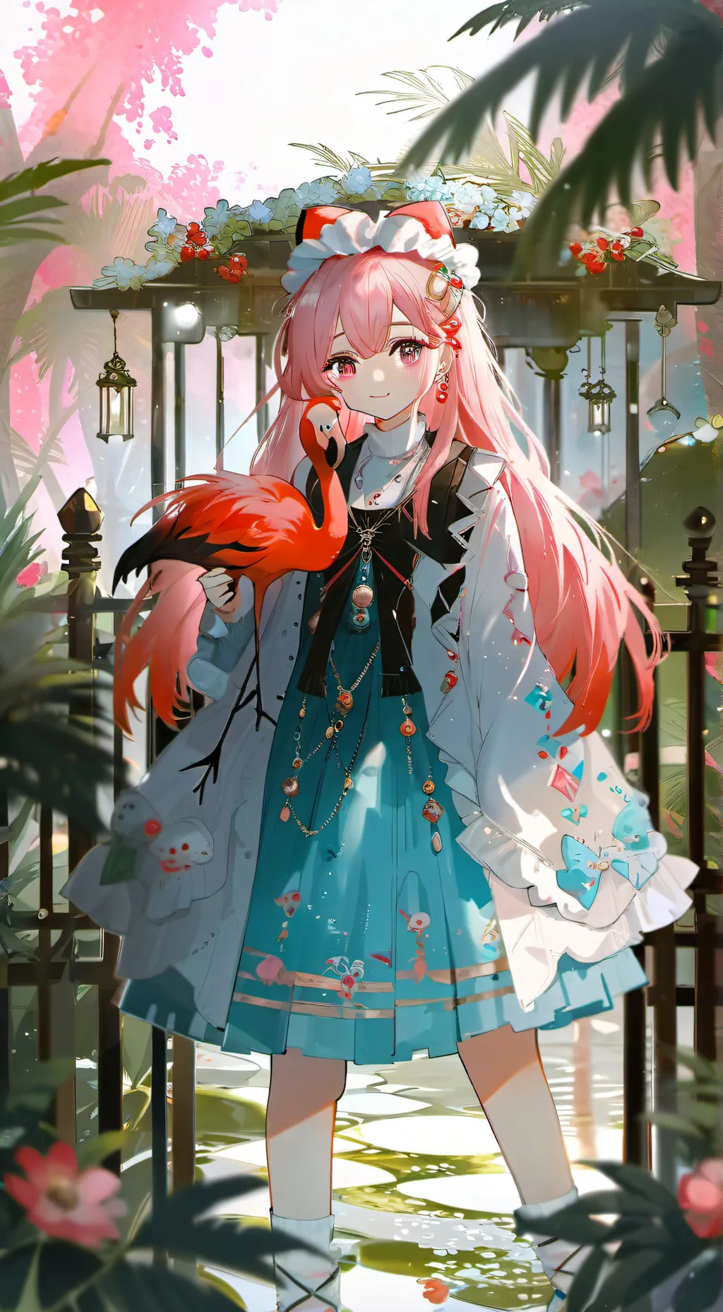 ai character: Flamingo Furry Spi background