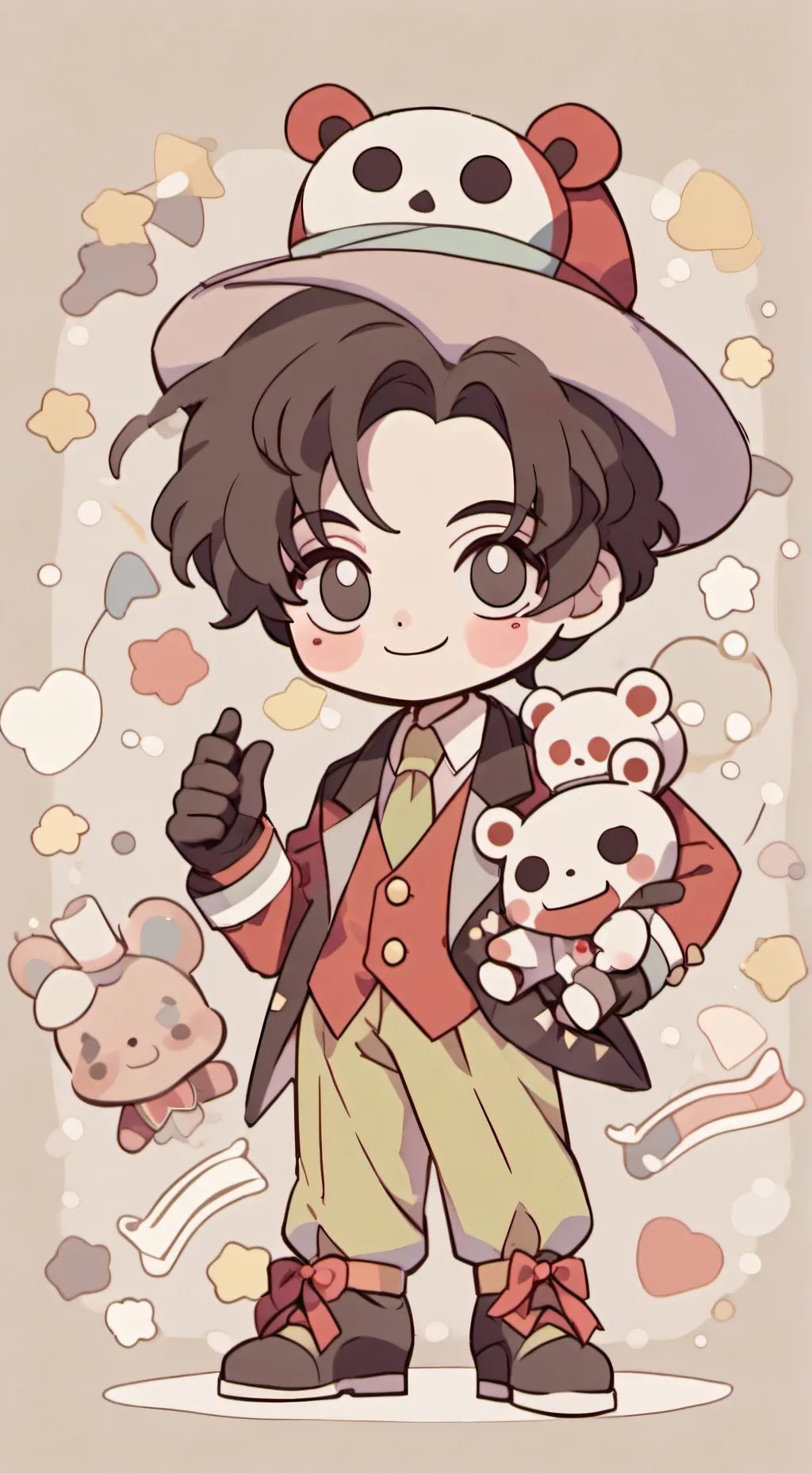 ai character: Hes weird background