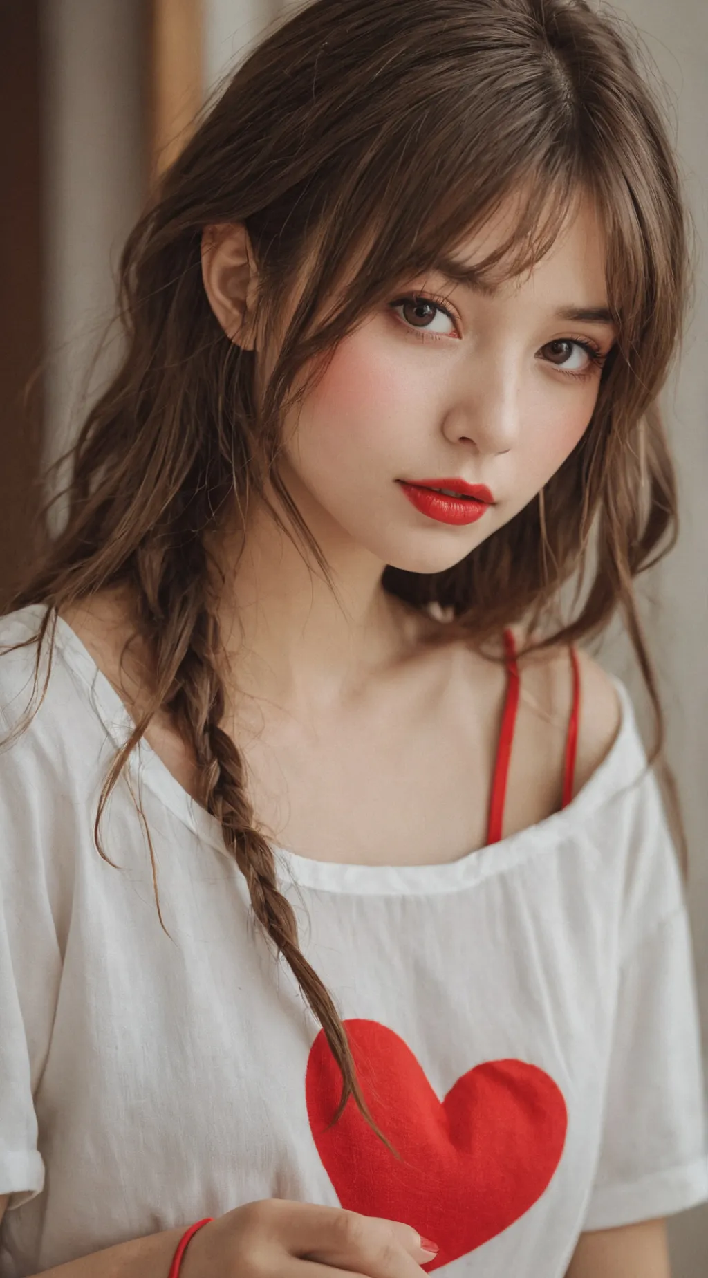 ai character: A LOVE triangle  background