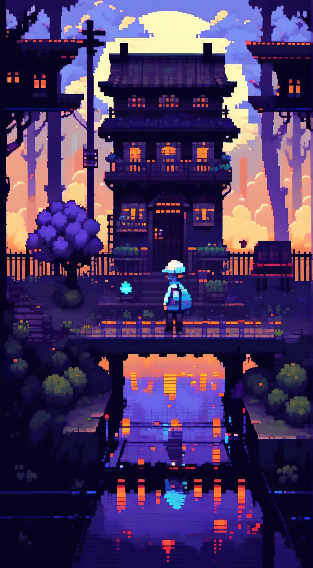 ai character: Юрико хербариус background