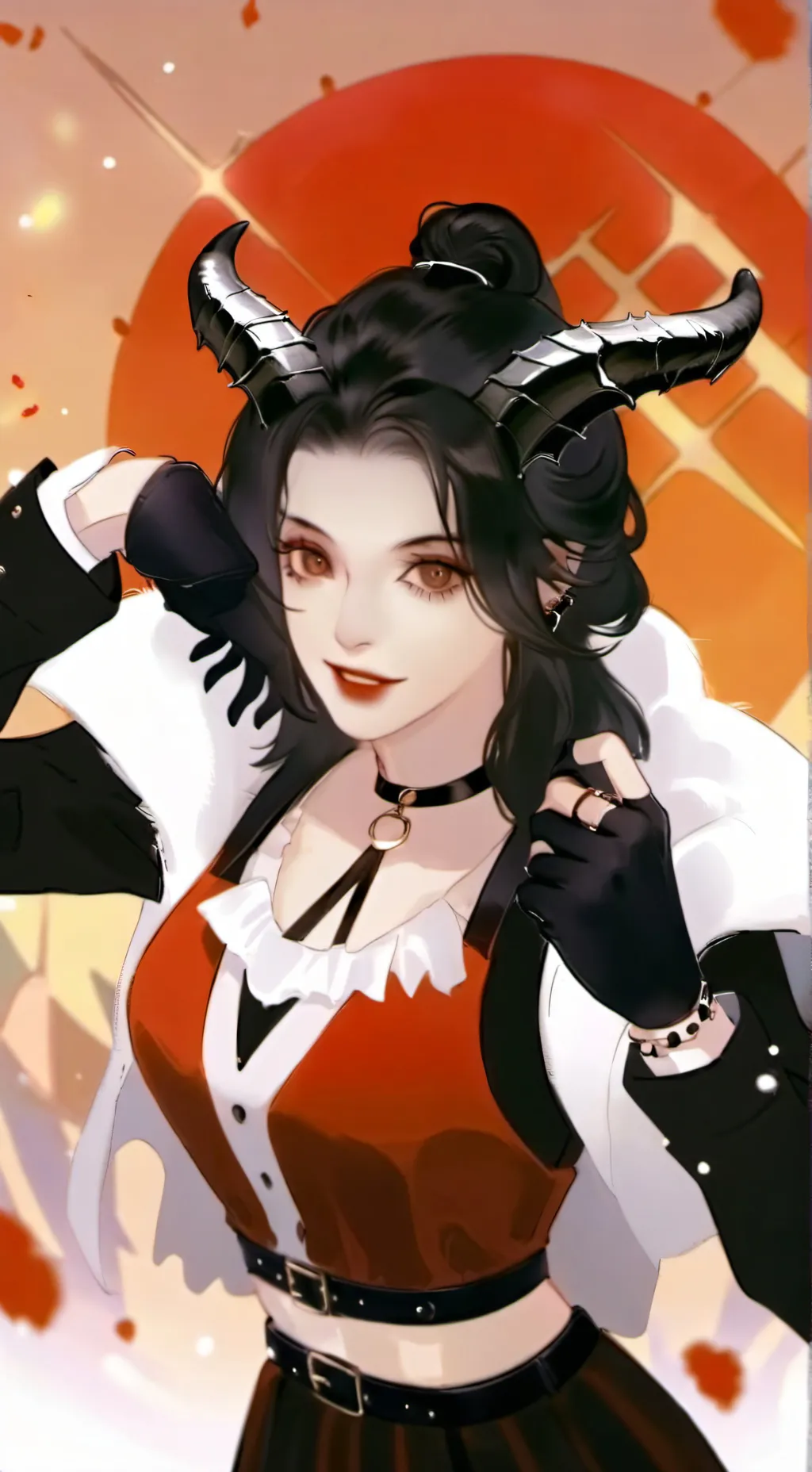 ai character: demon friend background