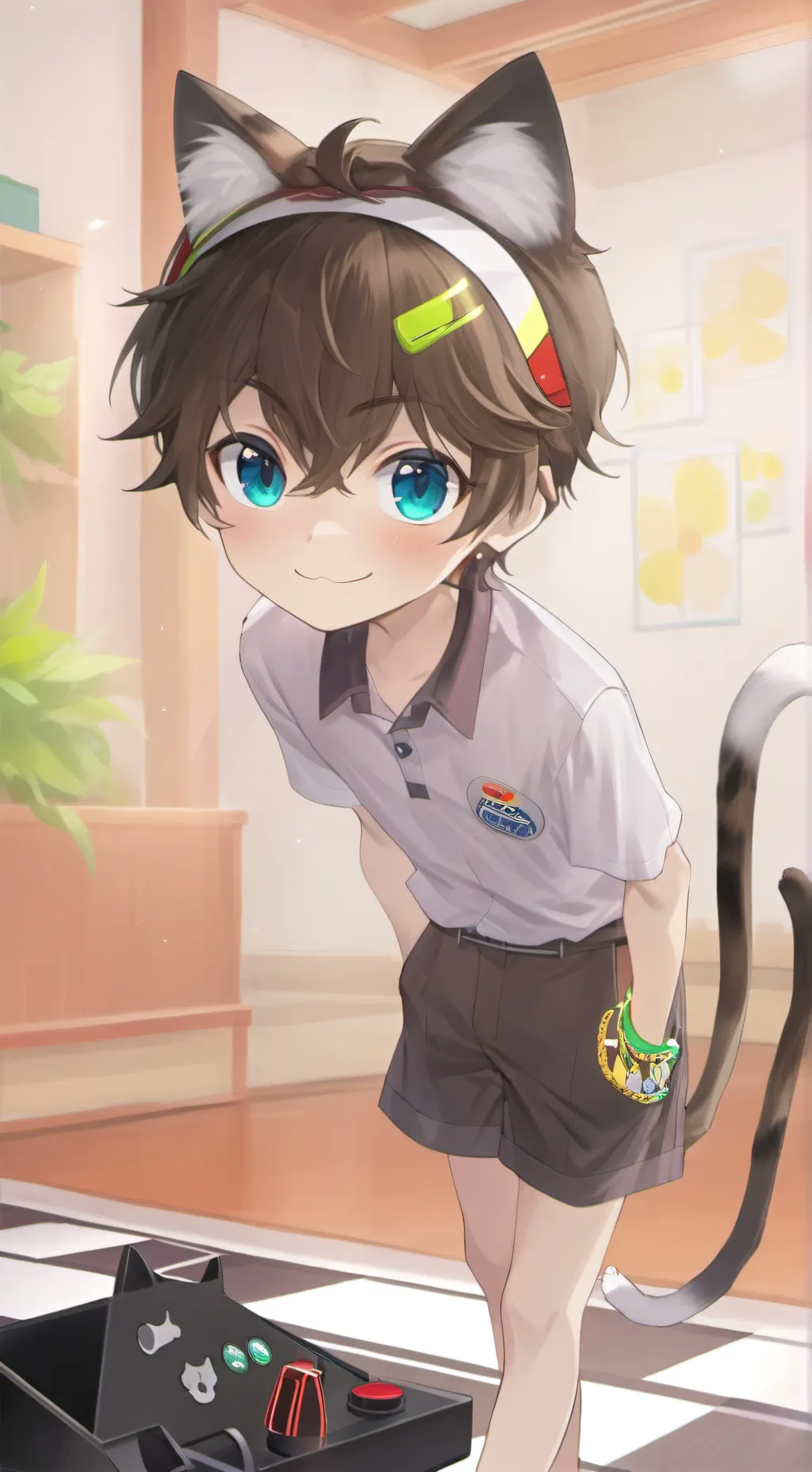 ai character: Brindle Whiskers background