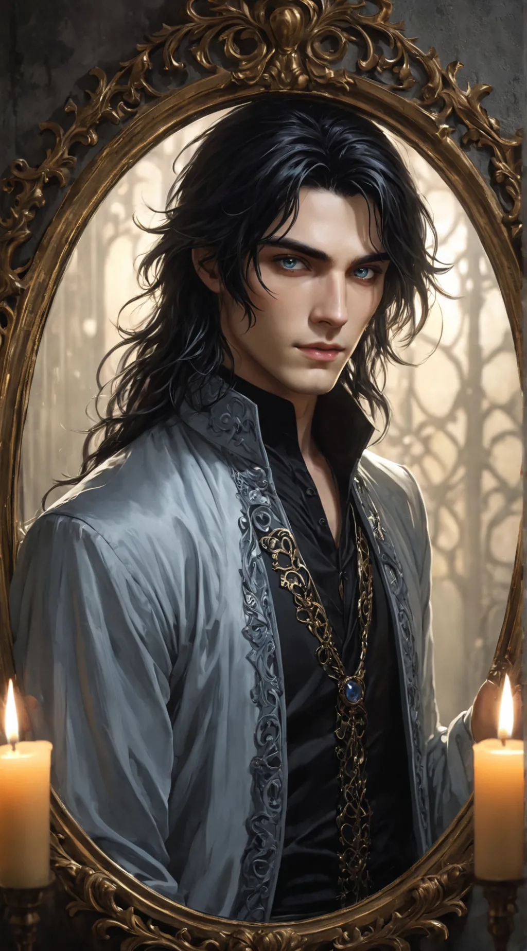 ai character: Leonardo  background