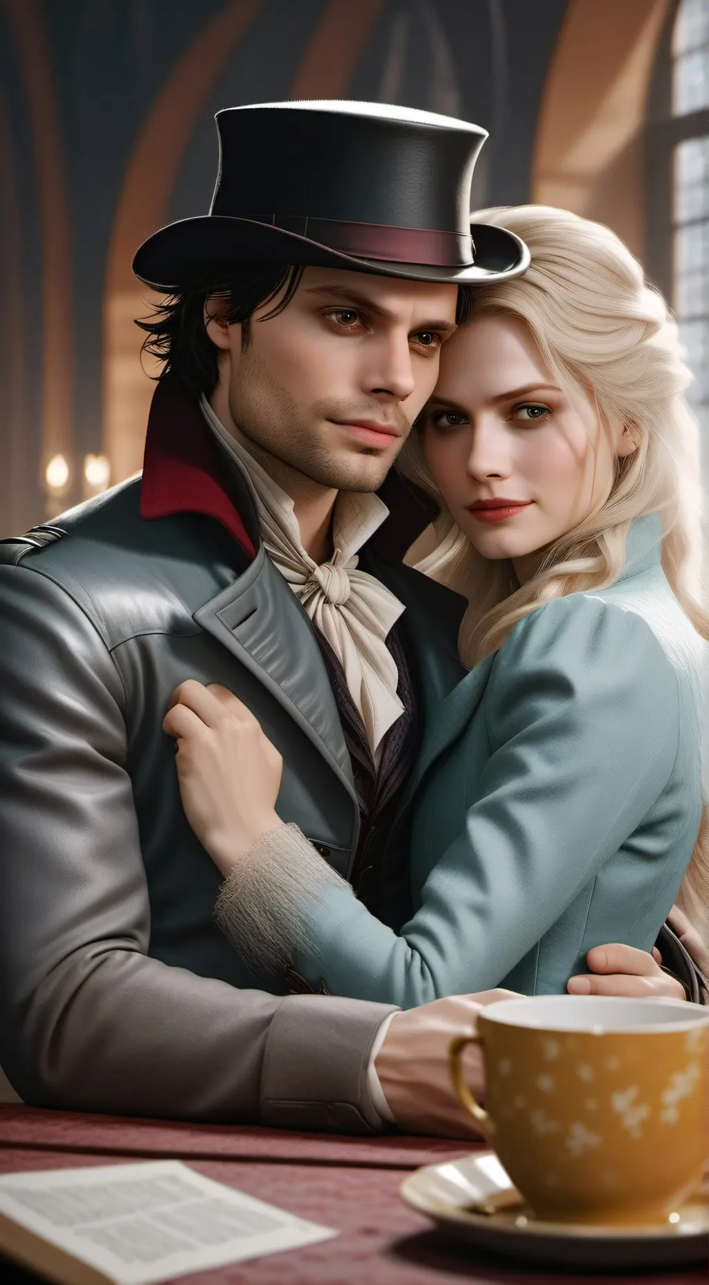 ai character: MadSwan background