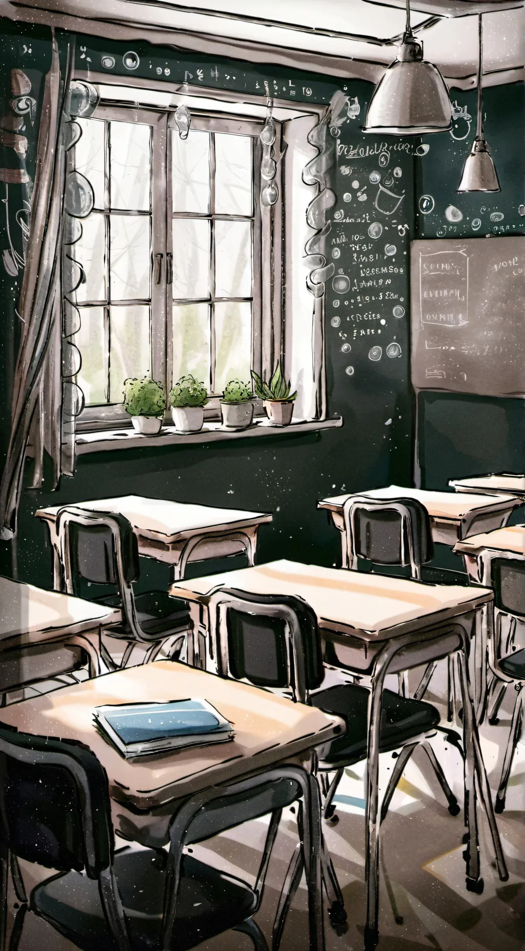 ai character: rude Classroom!🦊 background