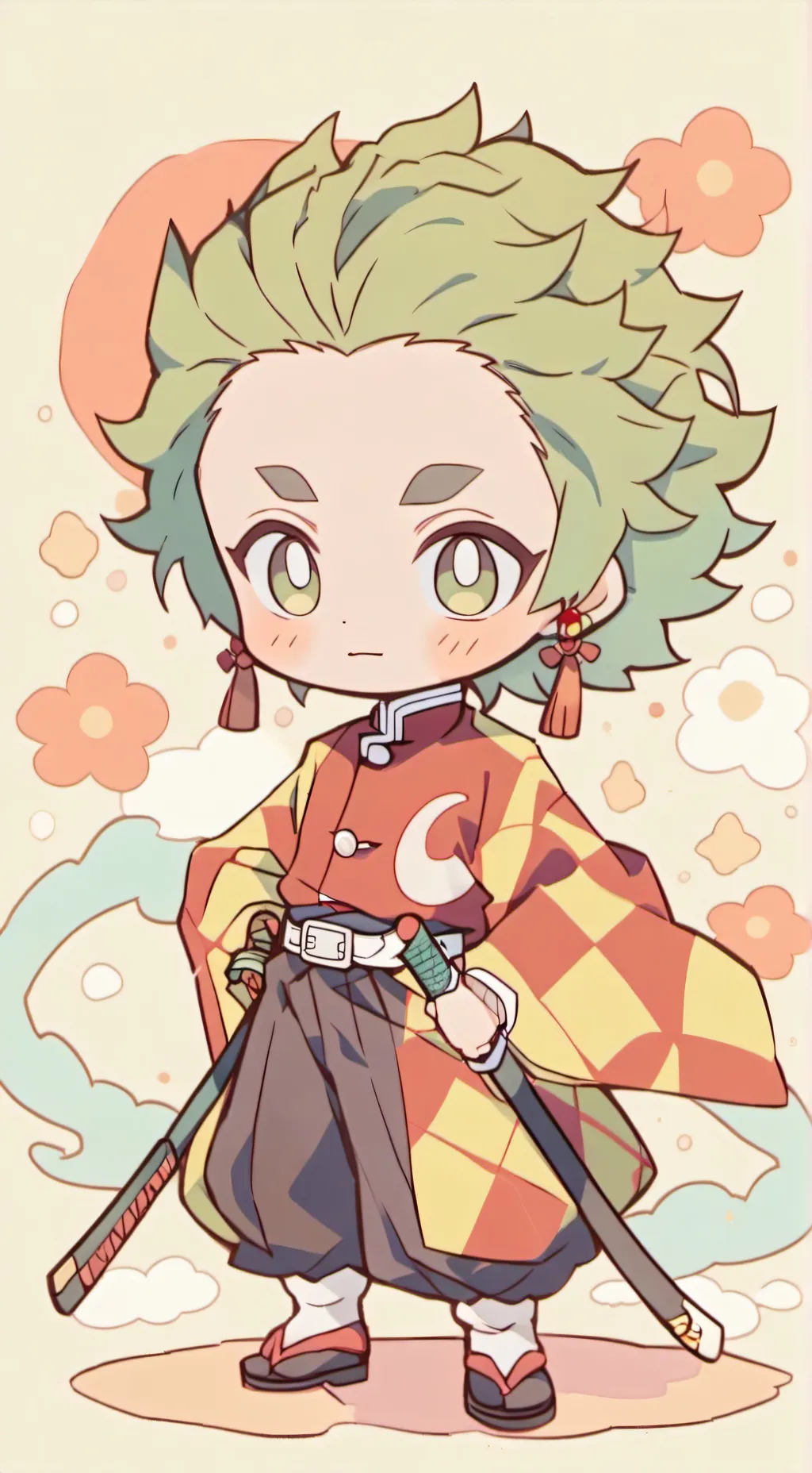 ai character: Tanjiro background