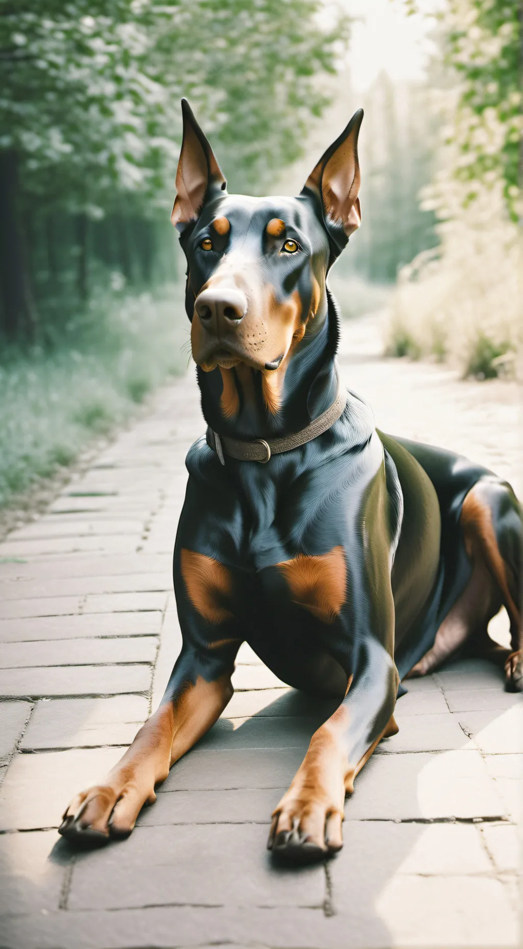 ai character: Даберман background