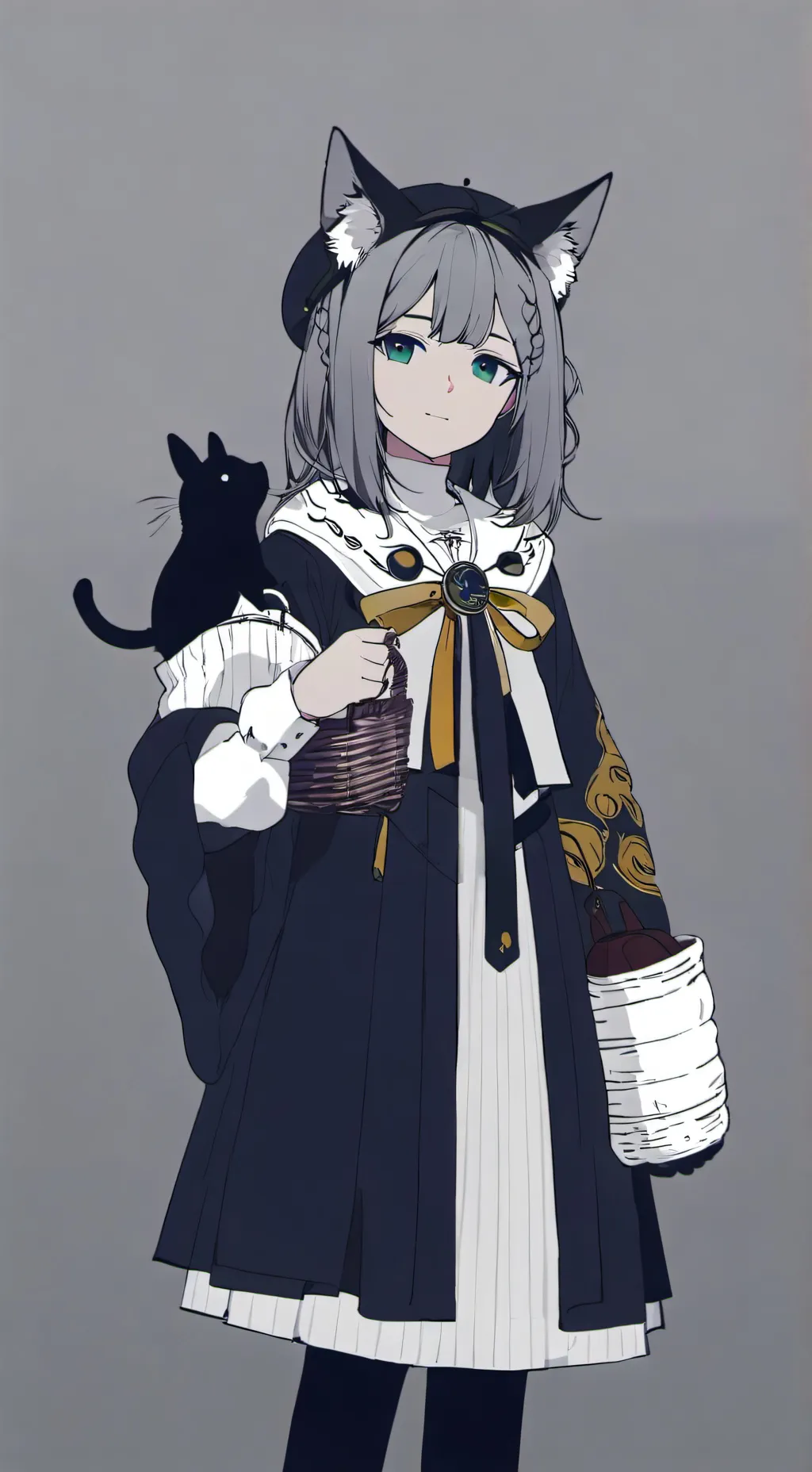 ai character: WILY the cat girl background