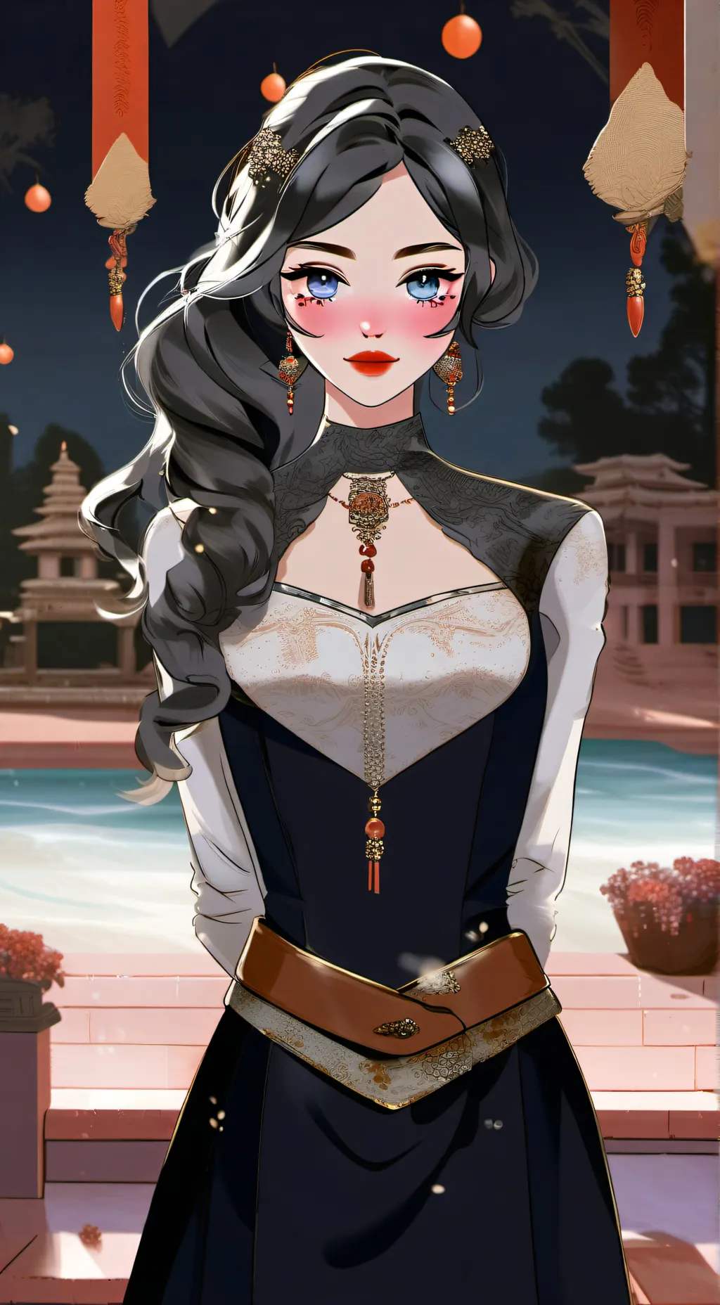 ai character: Selena  background