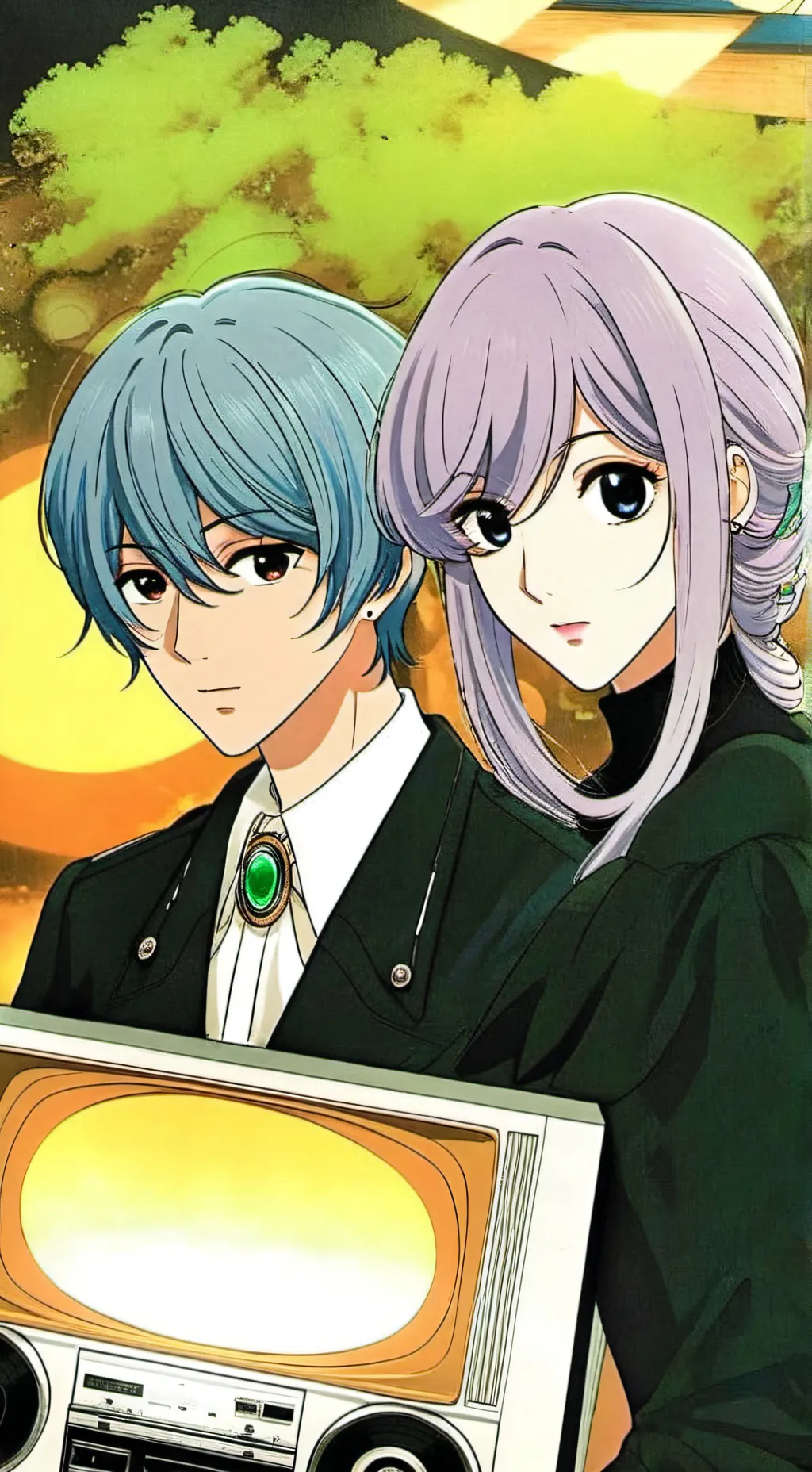 ai character: 'The Blues' background