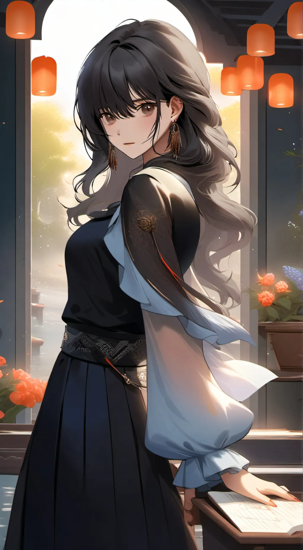 ai character: Andrea 💫🌟 background