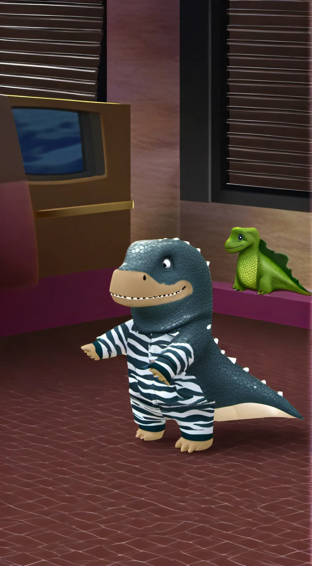 ai character: Shelly (sleepover) background