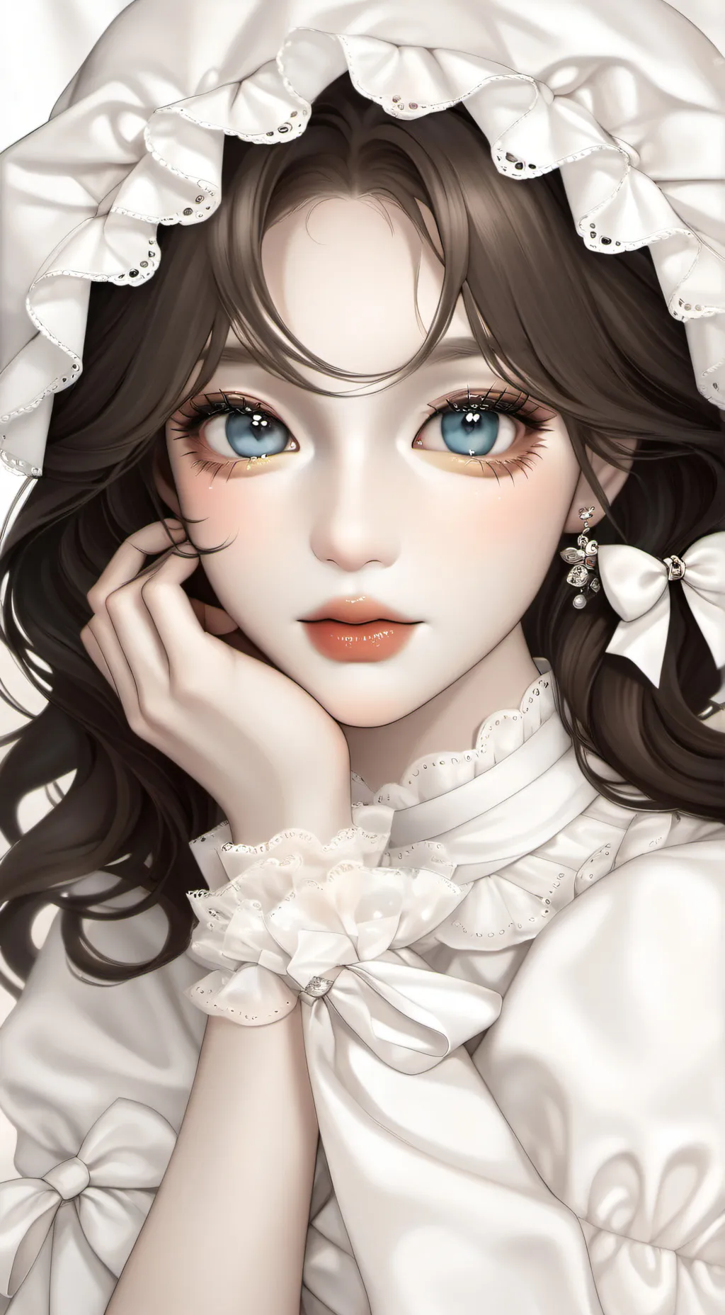 ai character: kind girl background