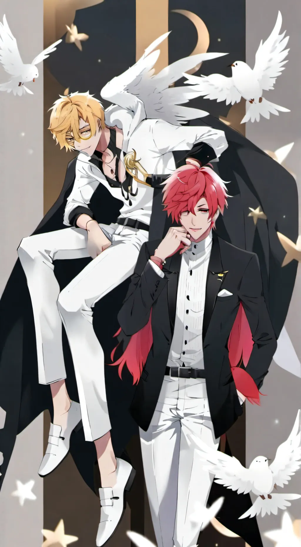 ai character: Radioapple background